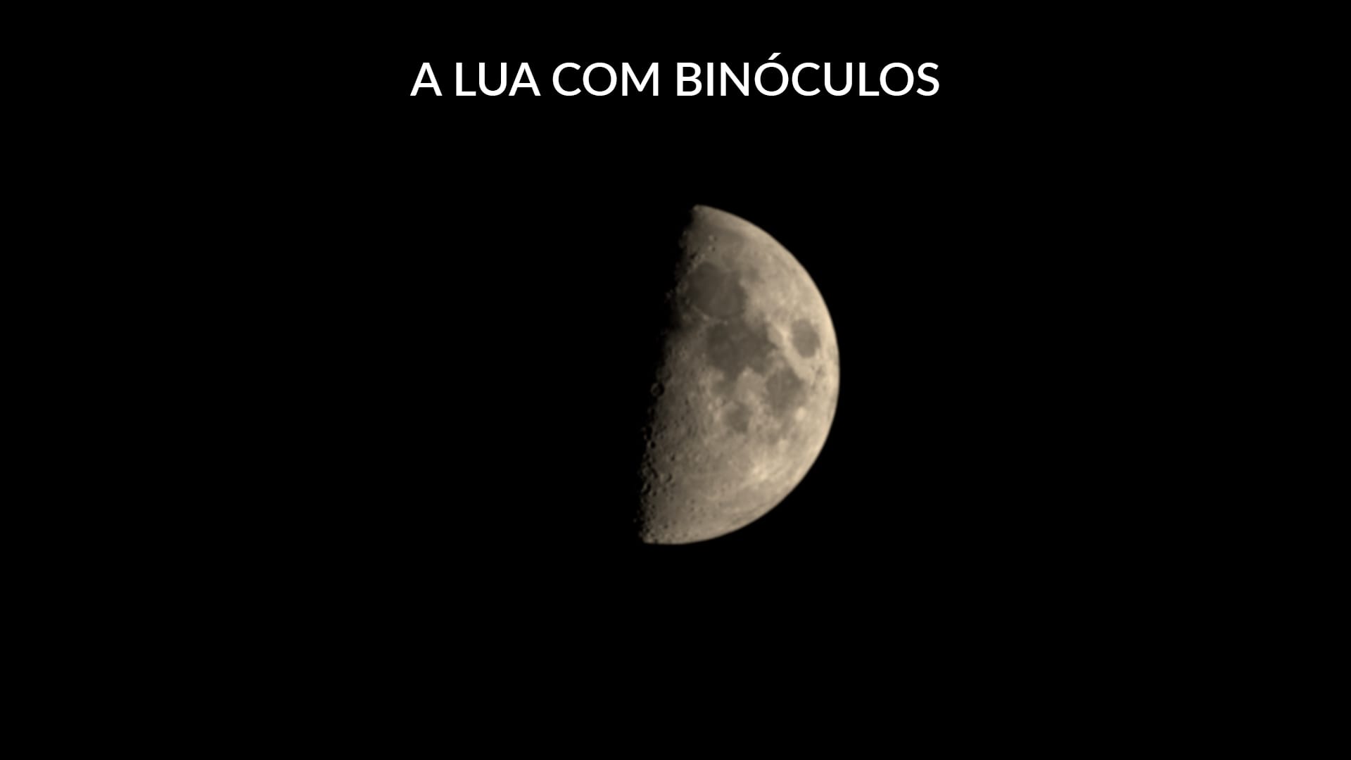 A Lua com binóculos