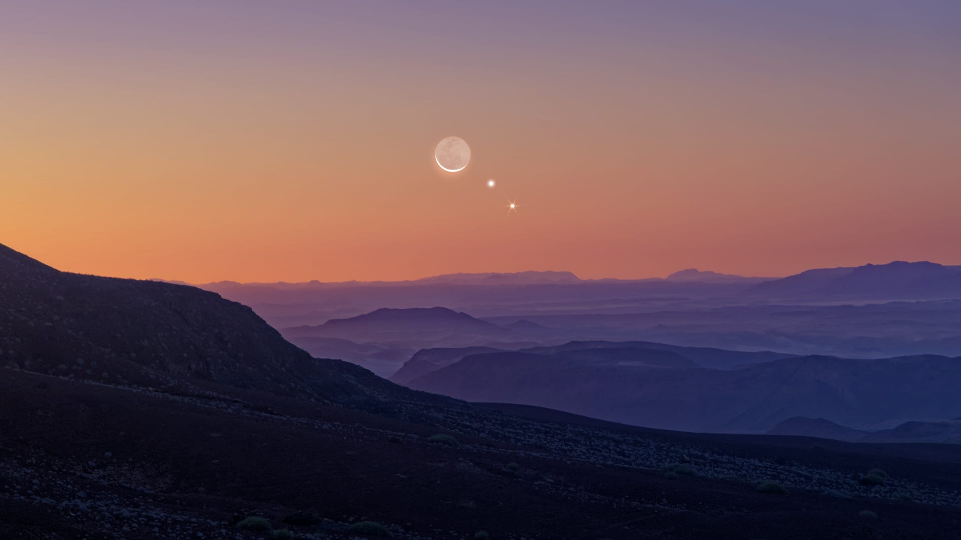 Moon, Venus, and Regulus