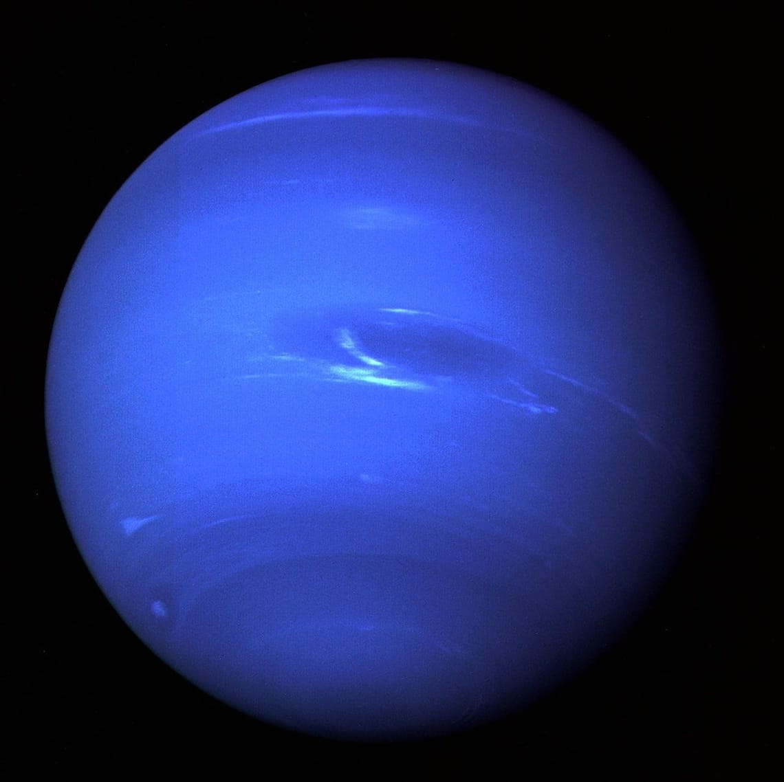 Netuno fotografado pela Voyager 2