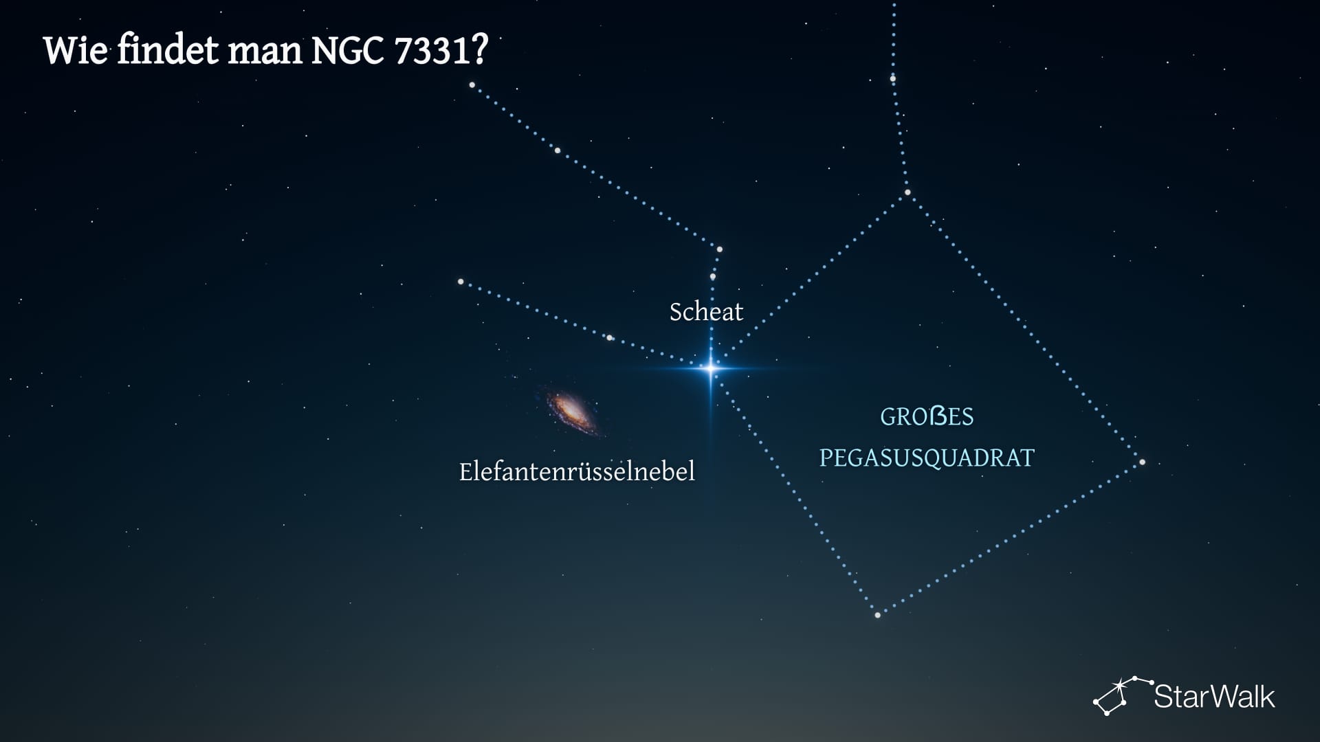 NGC 7331 – So finden Sie sie