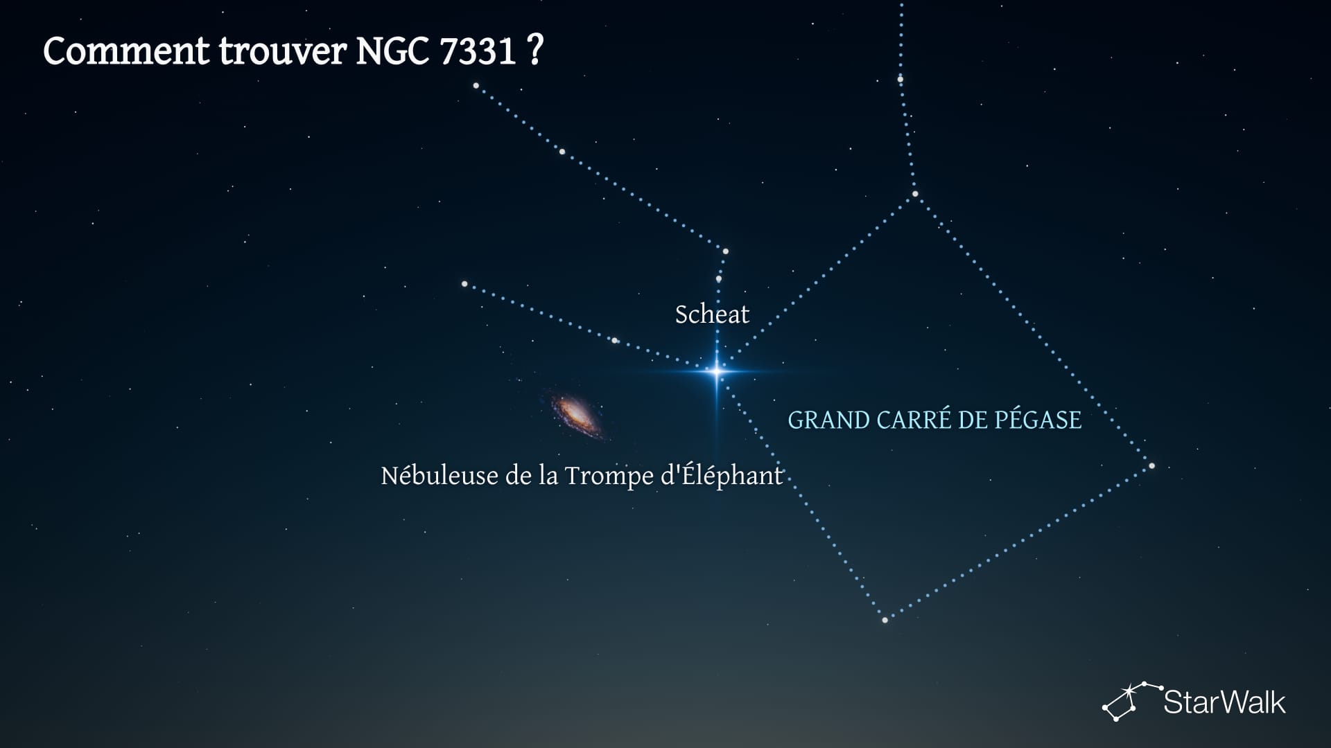 NGC 7331 — Comment la trouver