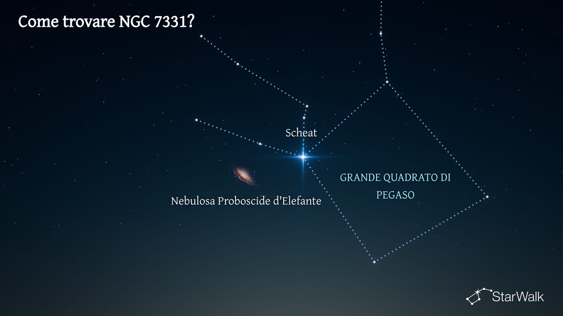 NGC 7331 — Come trovarla
