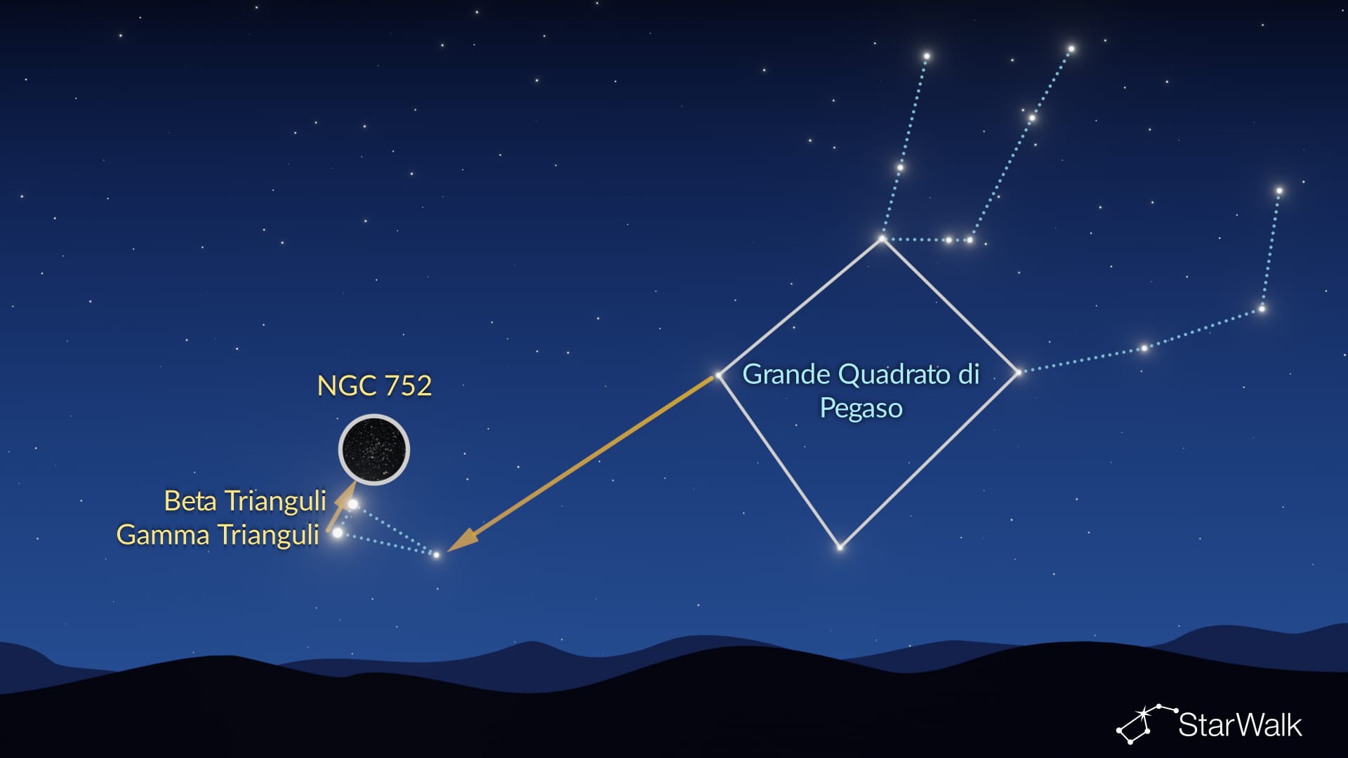 NGC 752: come trovarlo