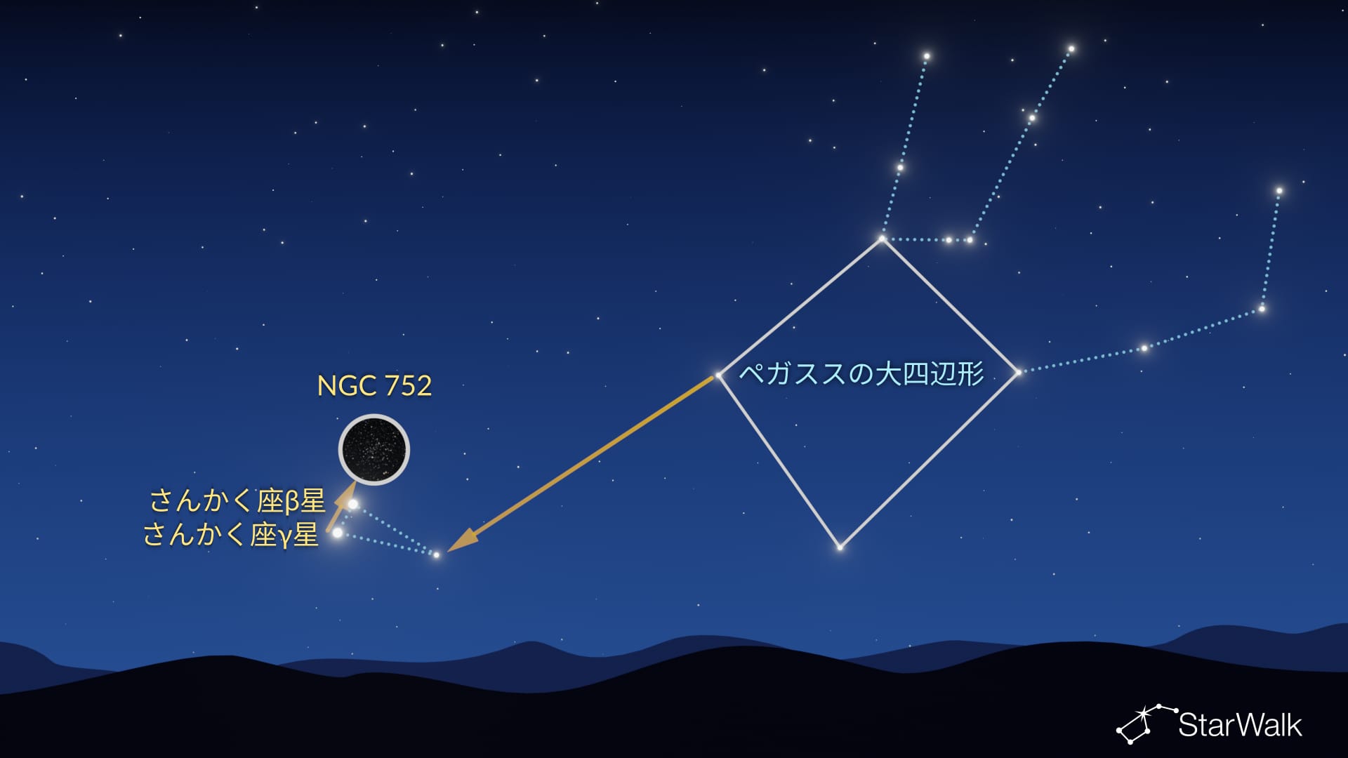 NGC 752の見つけ方