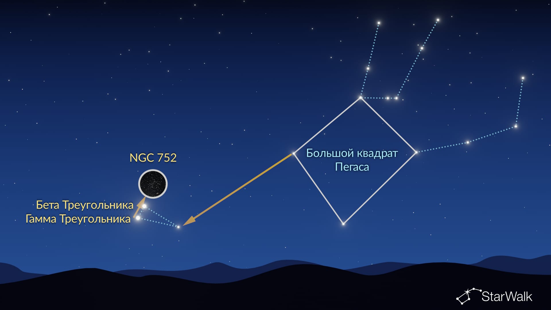 NGC 752 – как найти