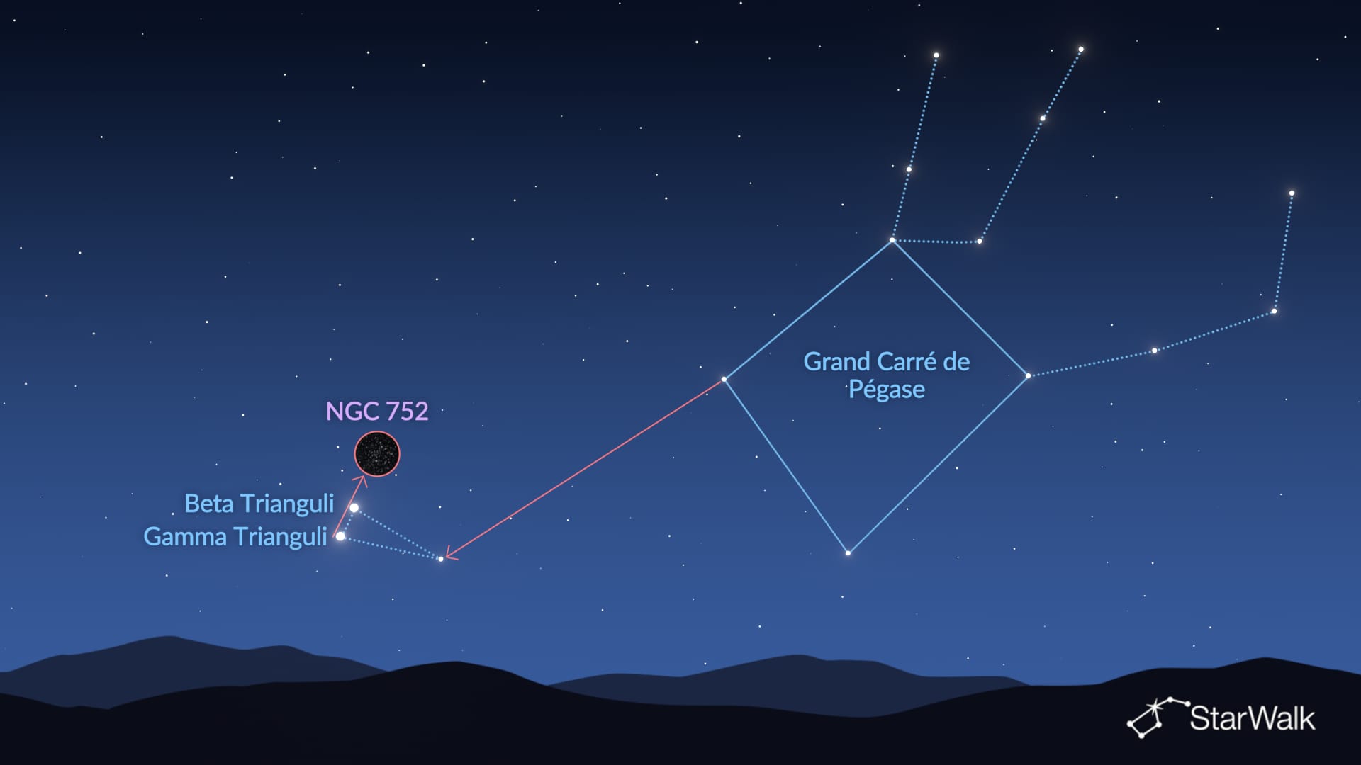NGC 752 : comment le trouver