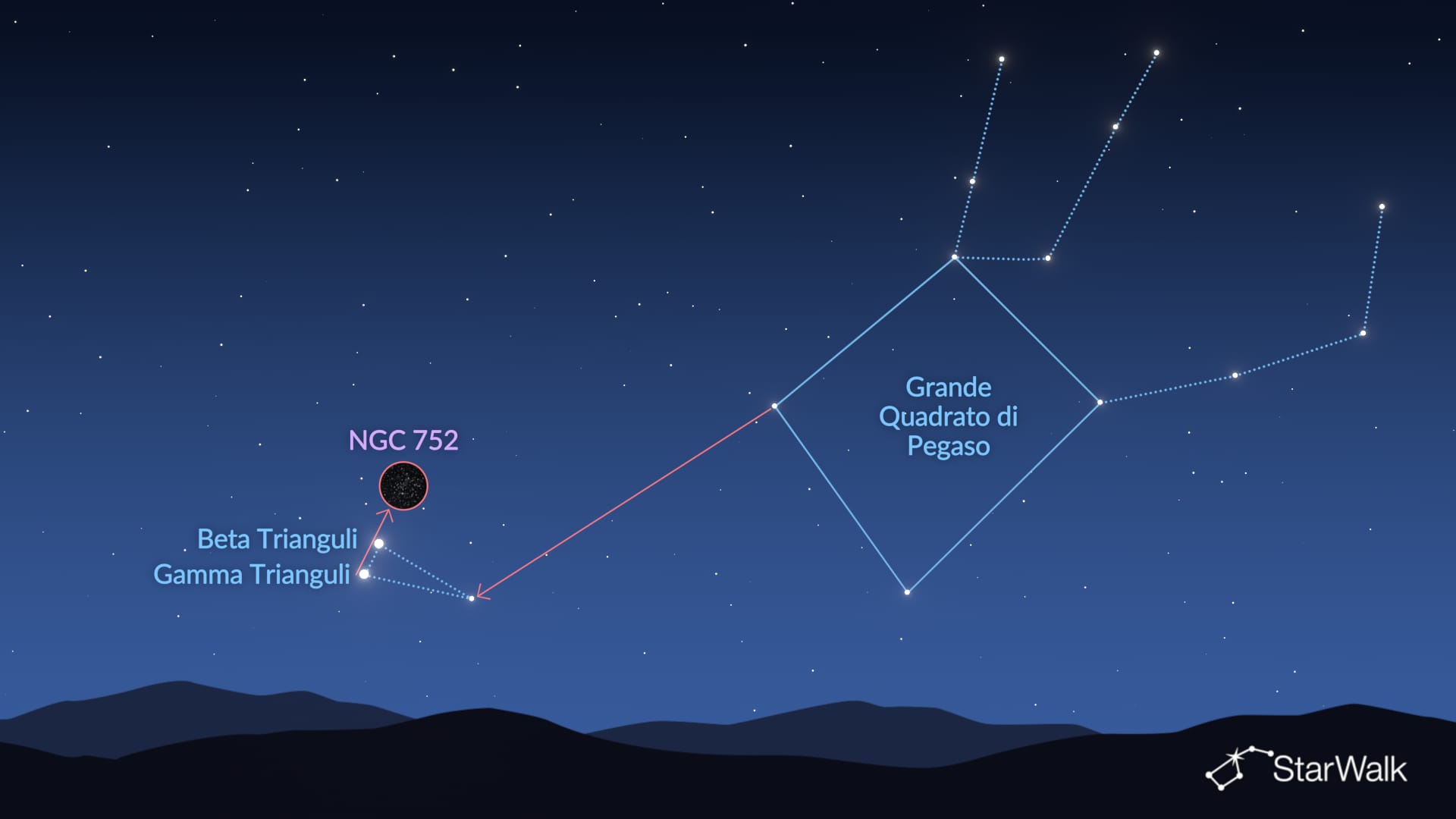 NGC 752: come trovarlo