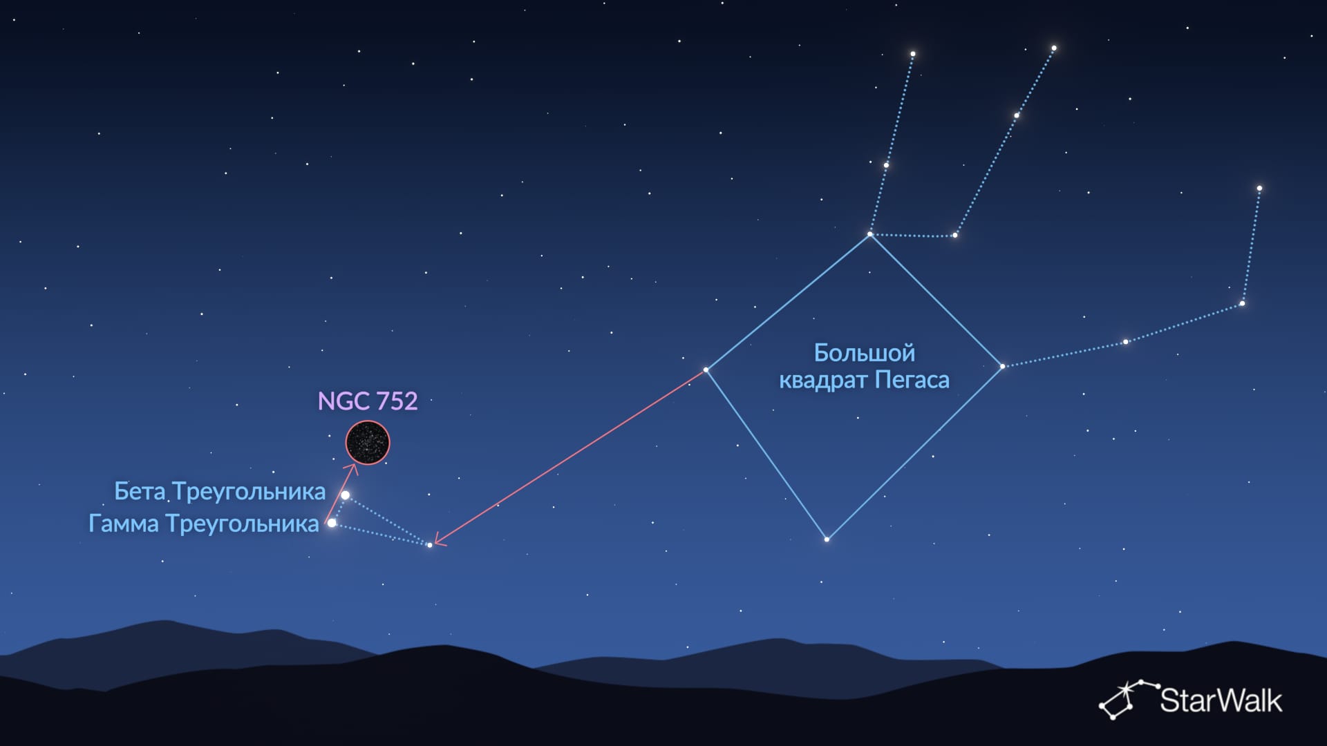 NGC 752 – как найти