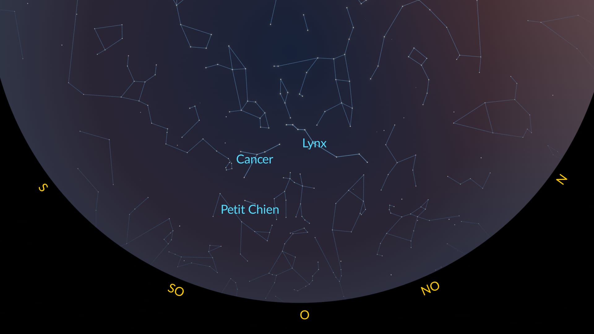 Événements du ciel nocturne en mars 2026 : constellations dans l’hémisphère nord