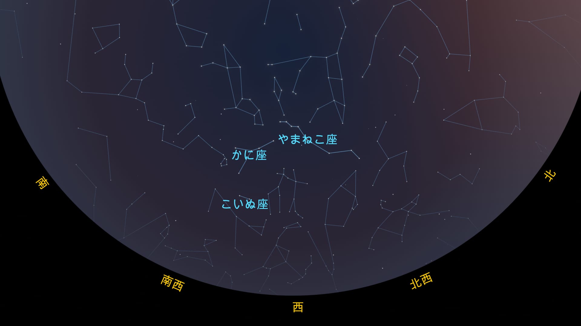 2026年3月の天体イベント：北半球で見える星座