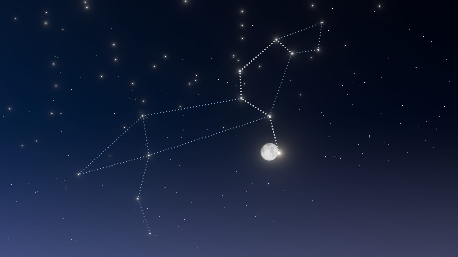 Лучшие небесные явления марта 2026 года: Регул из созвездия Льва вблизи Луны