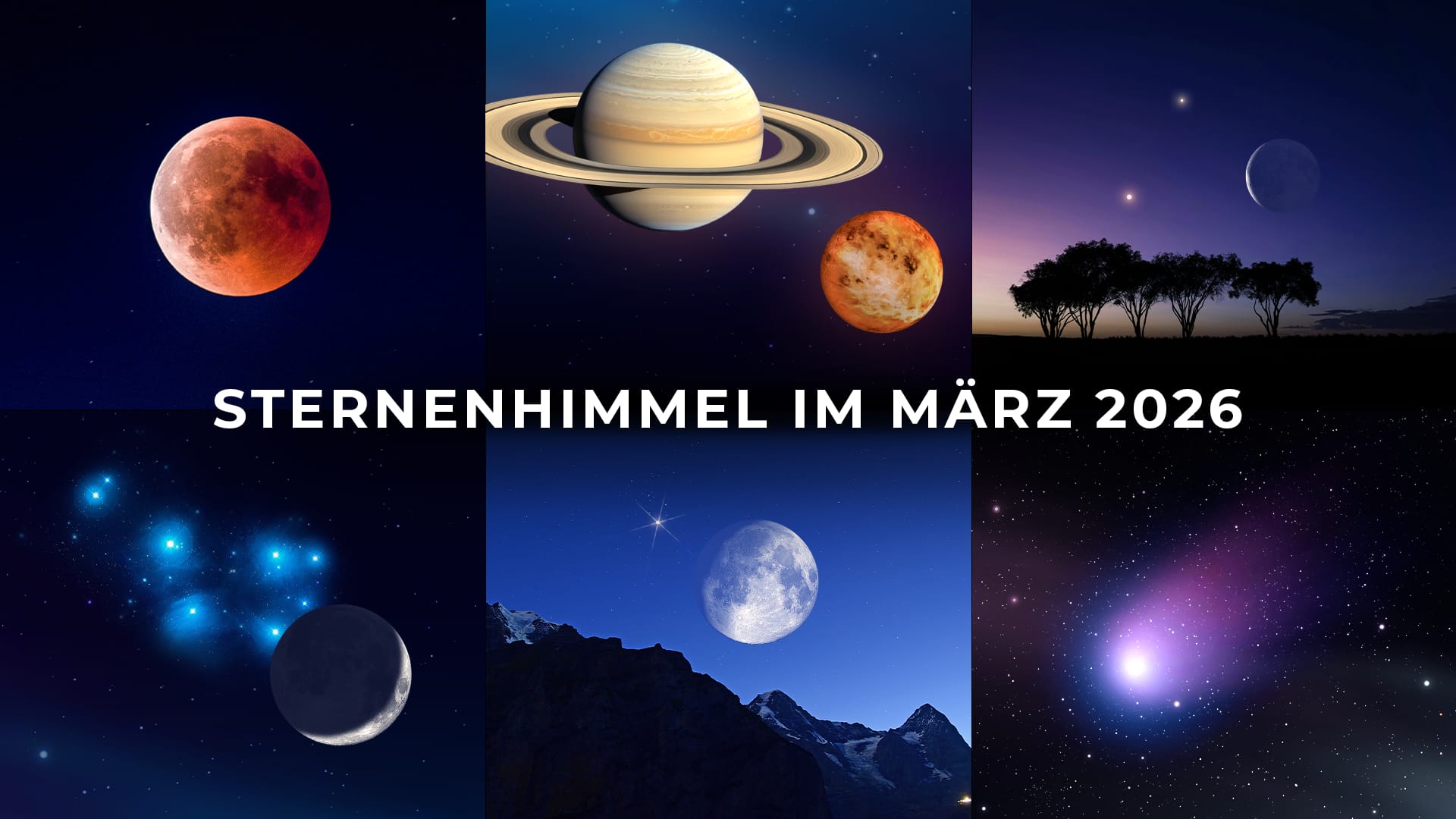 Night Sky Events March 2026: Total Lunar Eclipse, Planet Conjunctions, Bright Dots Near The Moon