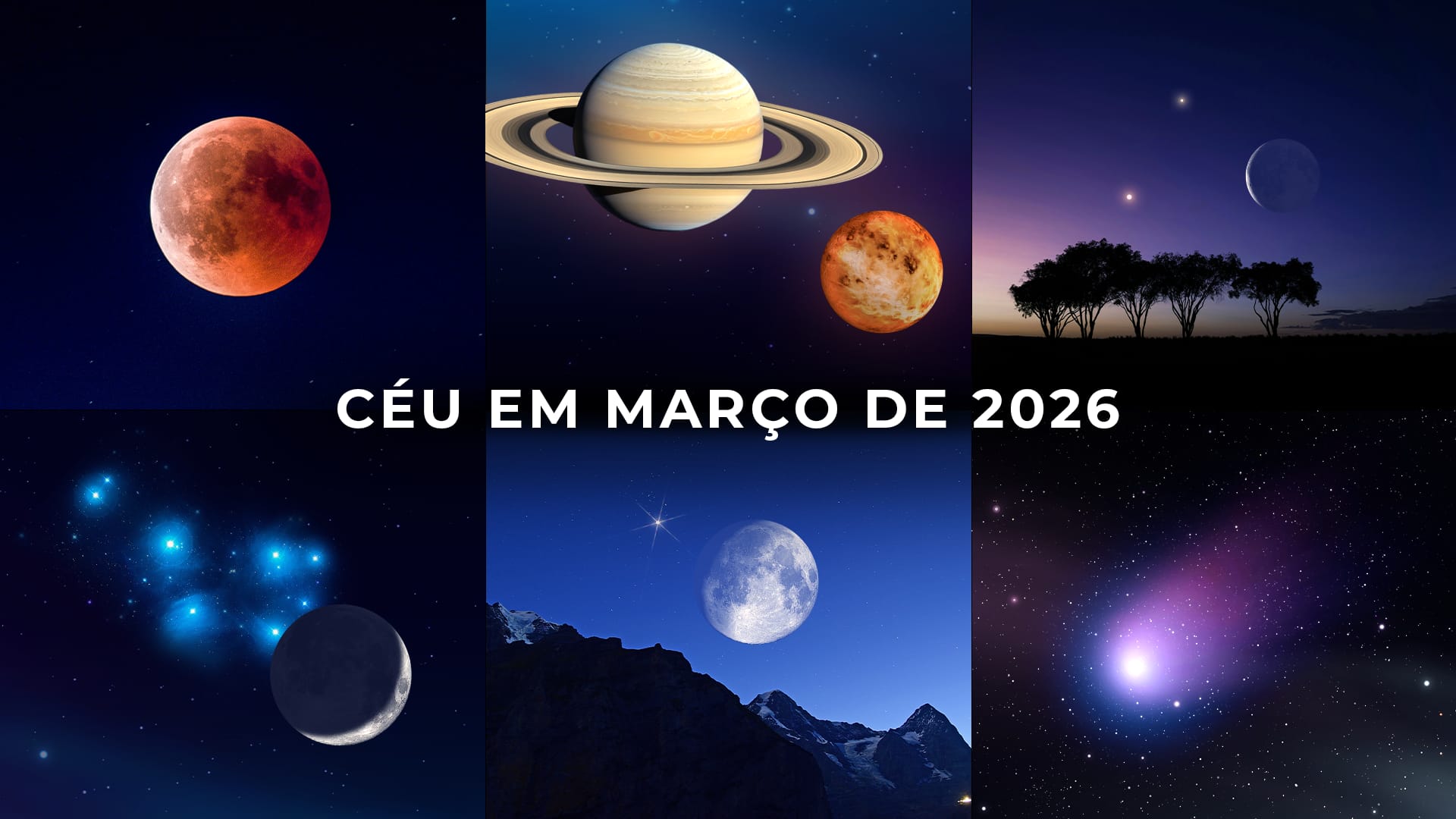 Night Sky Events March 2026: Total Lunar Eclipse, Planet Conjunctions, Bright Dots Near The Moon