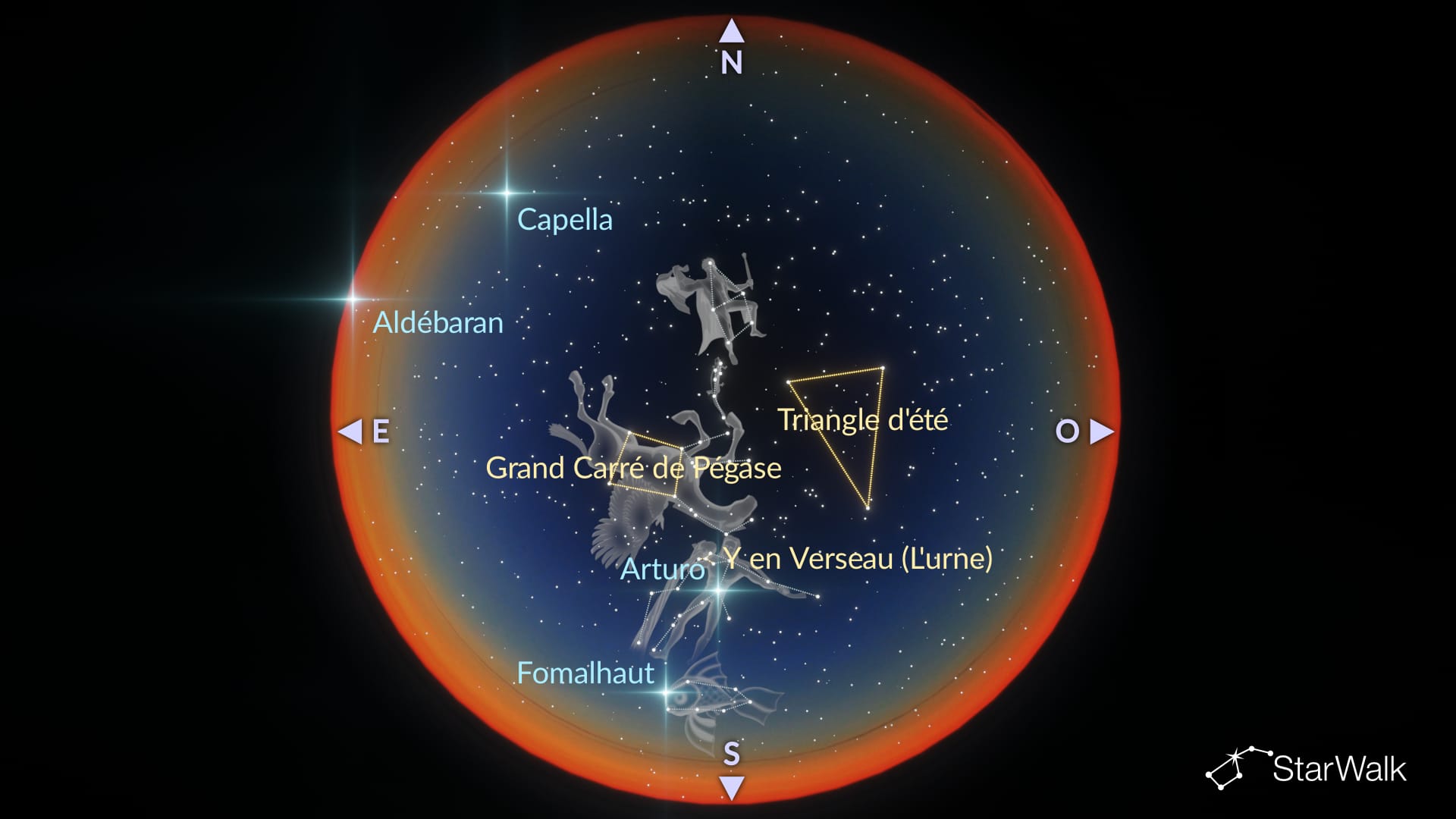 Le ciel nocturne d’octobre : les constellations de l’hémisphère Nord