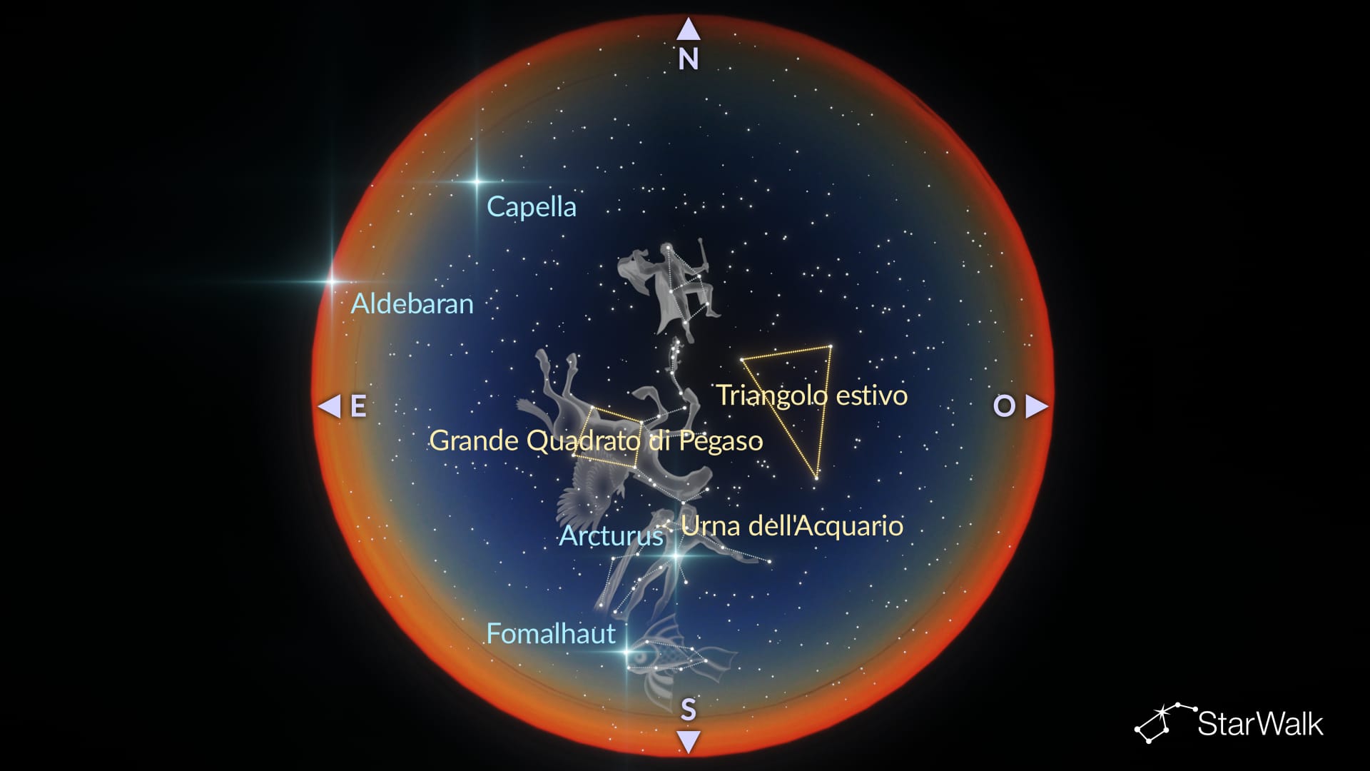 Il cielo notturno di ottobre: costellazioni dell’emisfero boreale