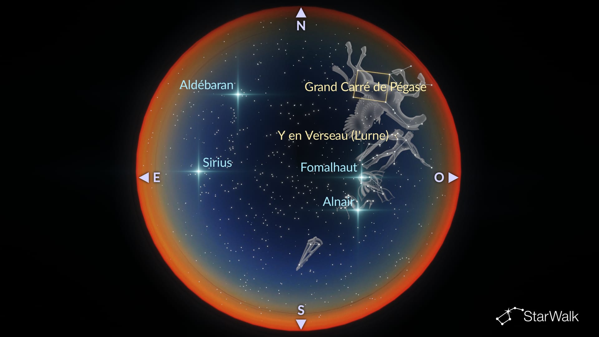 Le ciel nocturne d’octobre : les constellations de l’hémisphère Sud