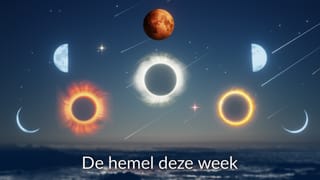 Nachtelijke hemel vanavond