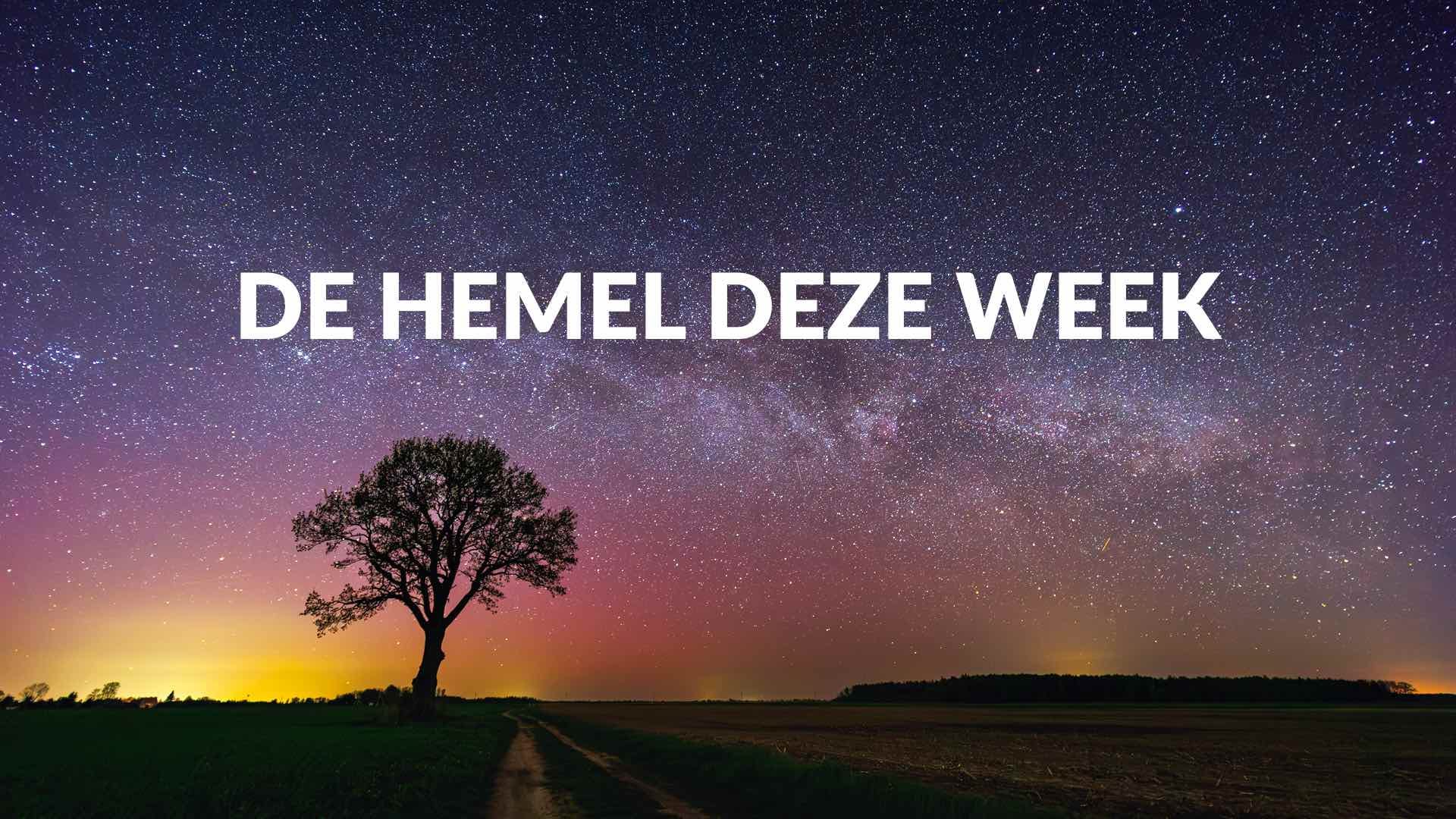Nachtelijke hemel vanavond