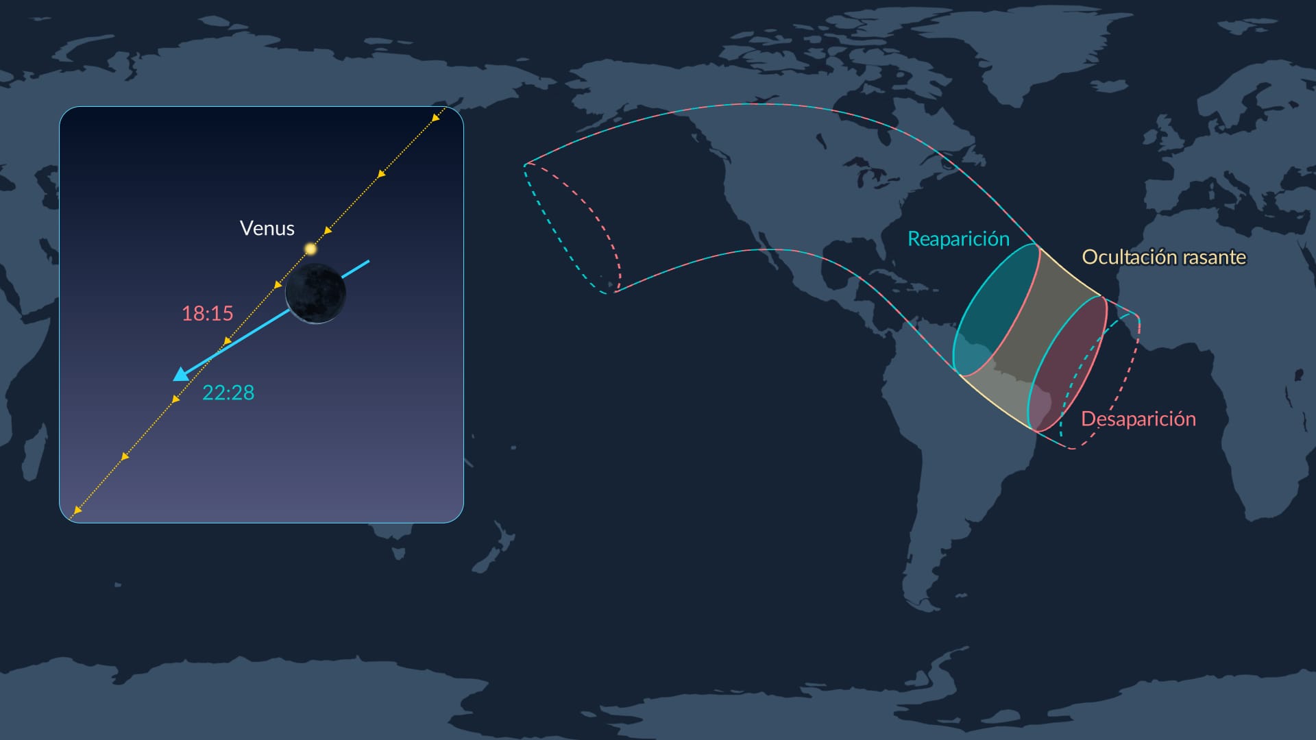 El cielo nocturno de hoy: ocultación lunar de Venus el 17 de junio