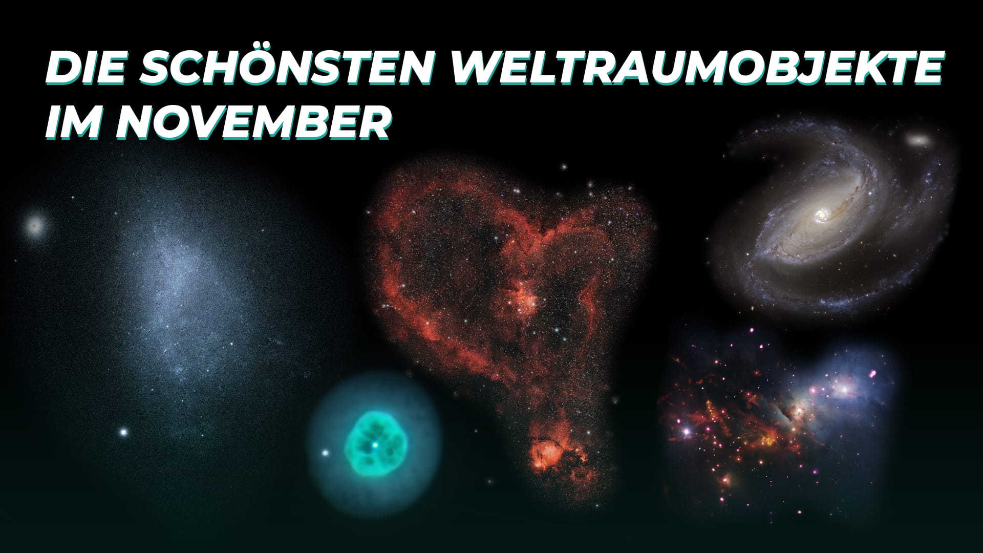 Die schönsten Weltraumobjekte im November
