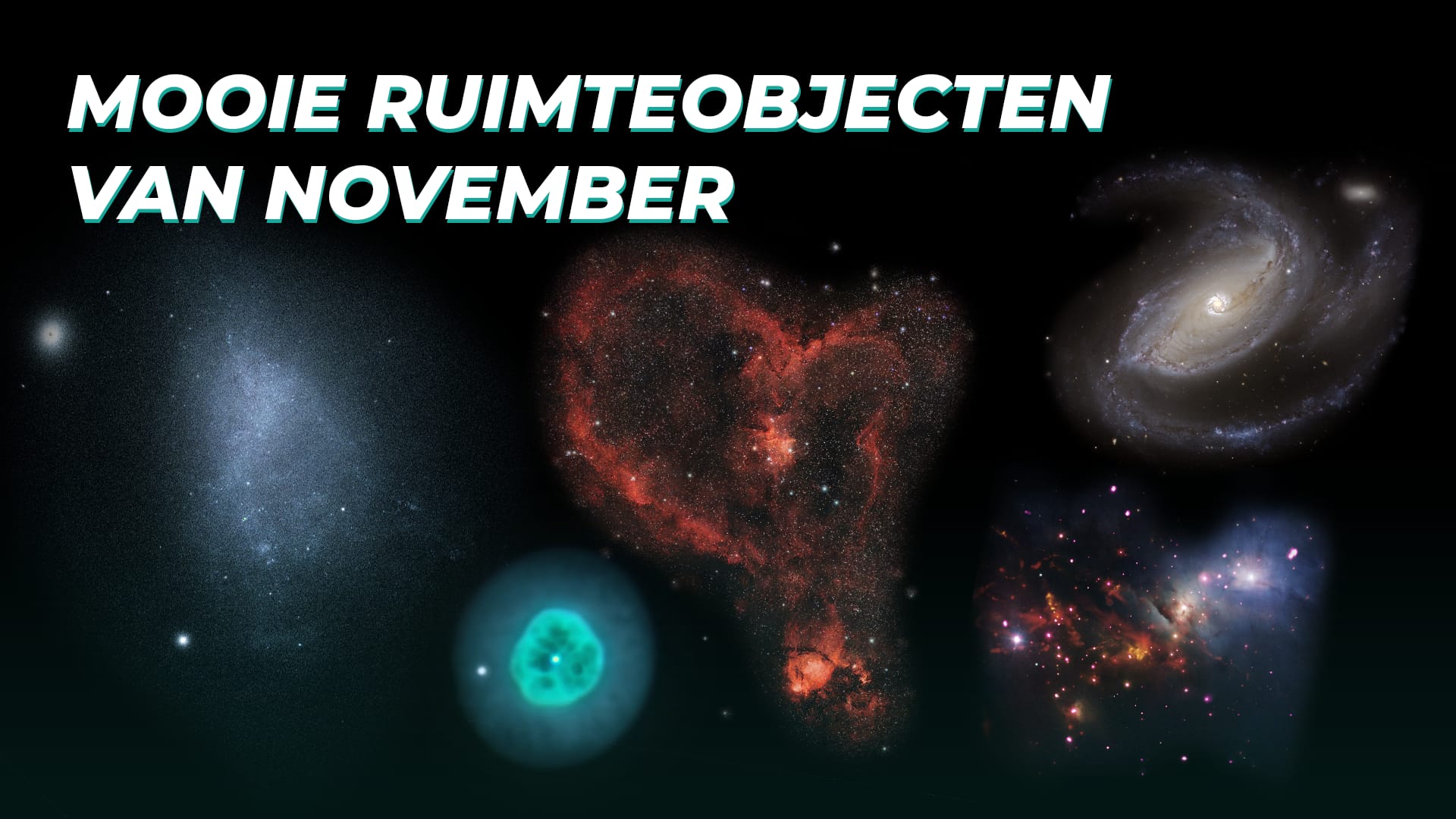 Mooie ruimteobjecten van november
