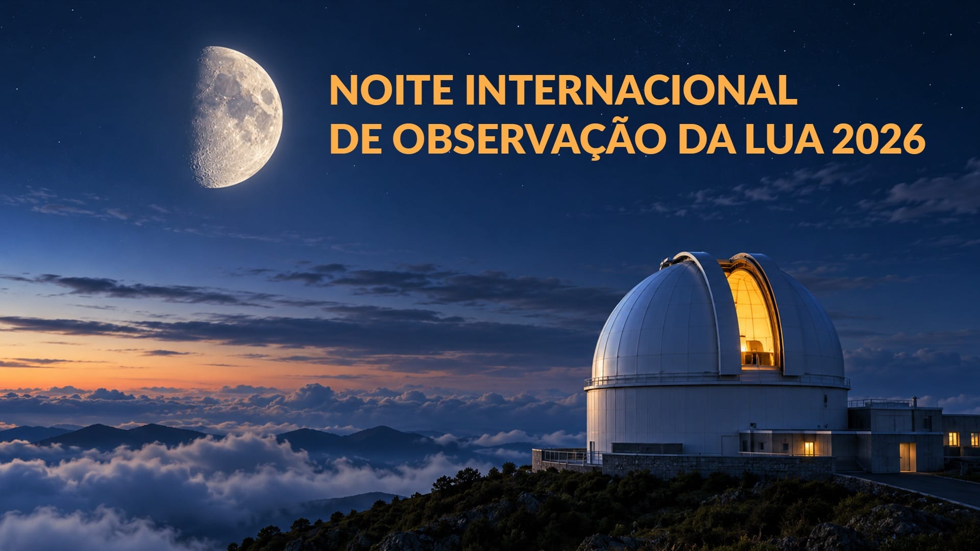 Noite Internacional de Observação da Lua 2026