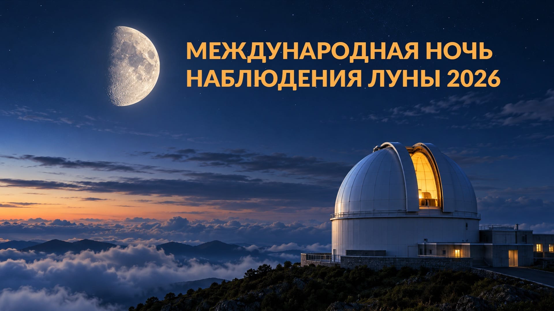 Международная ночь наблюдения Луны 2026