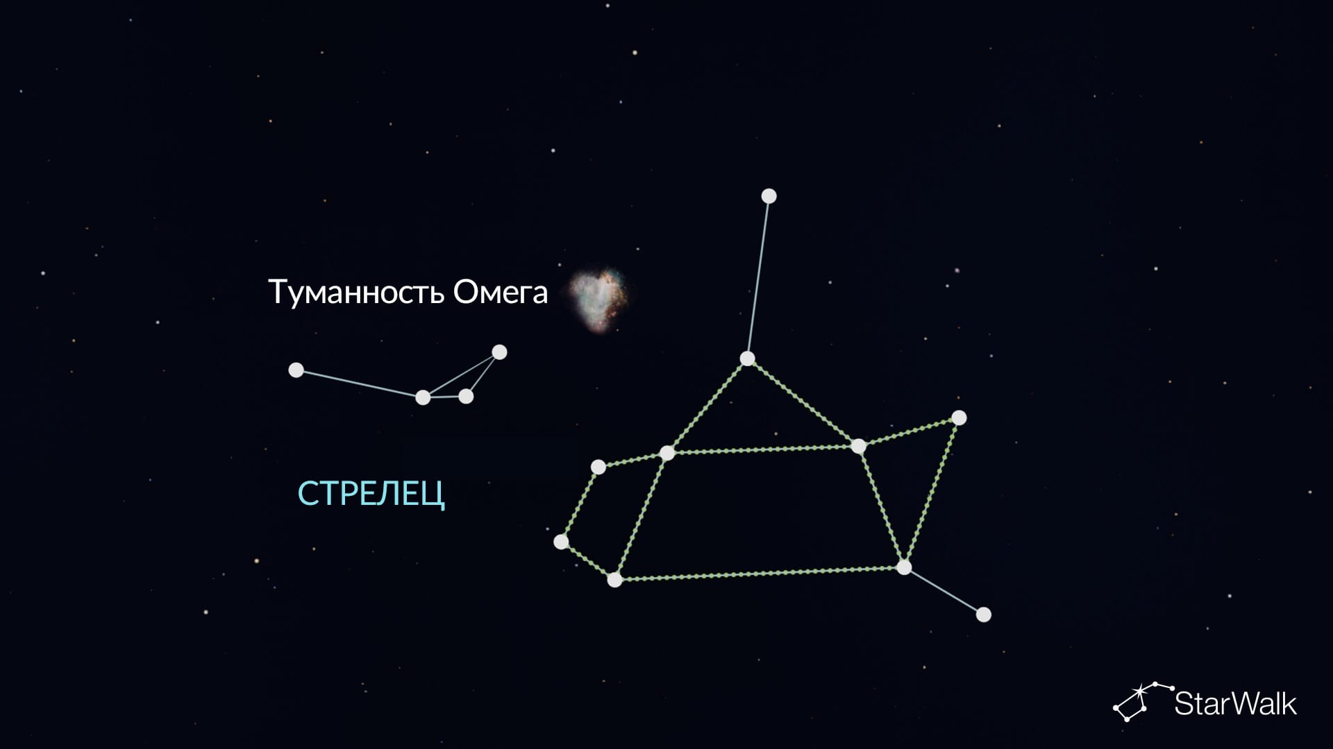 Туманность Омега в Стрельце