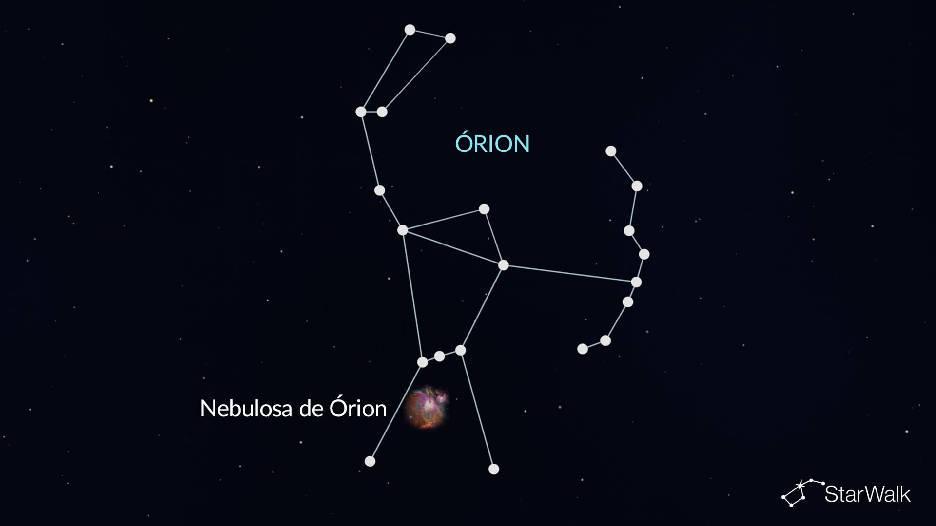 Nebulosa de Órion em Órion