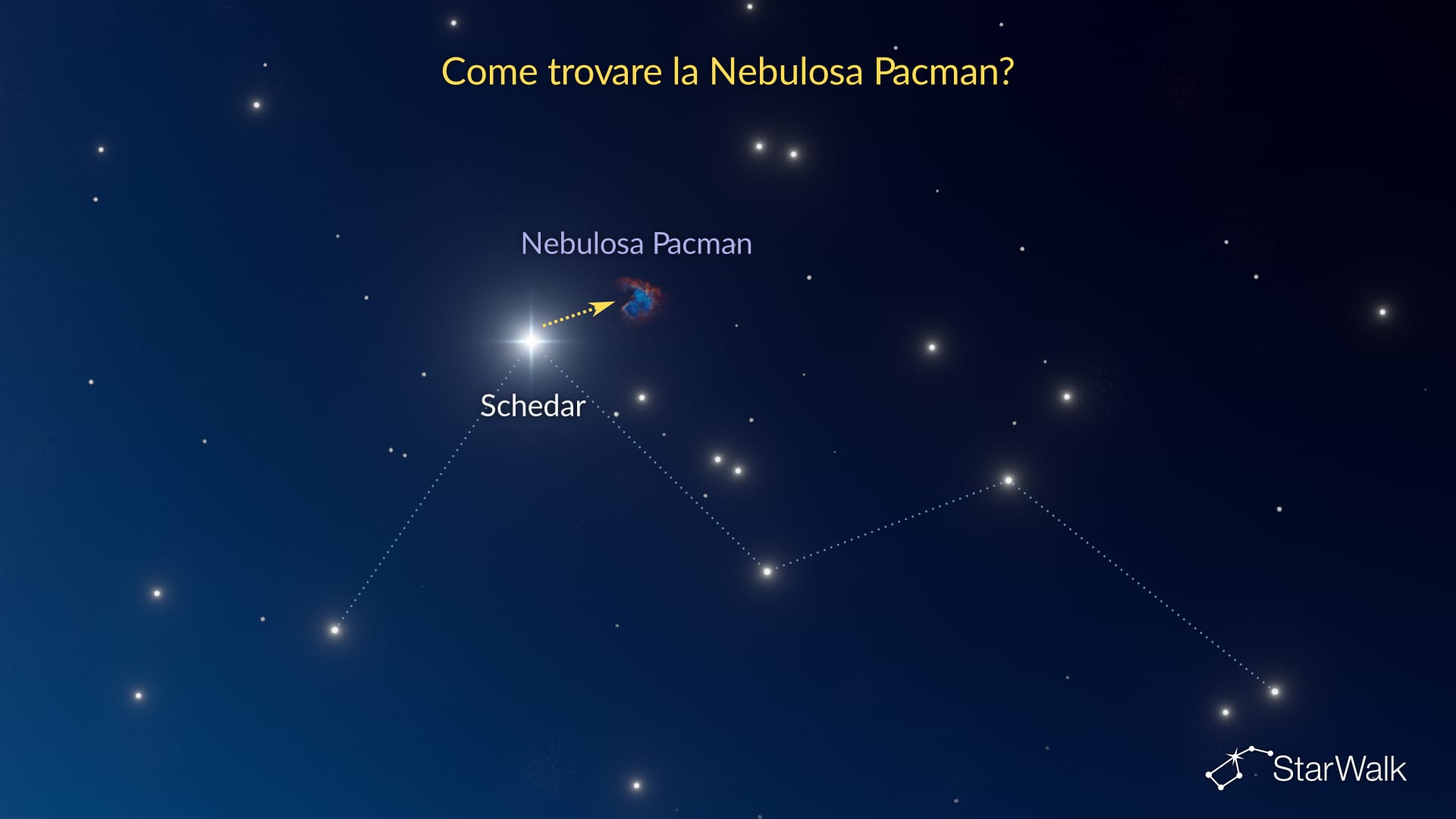 Nebulosa Pacman – Come trovarla