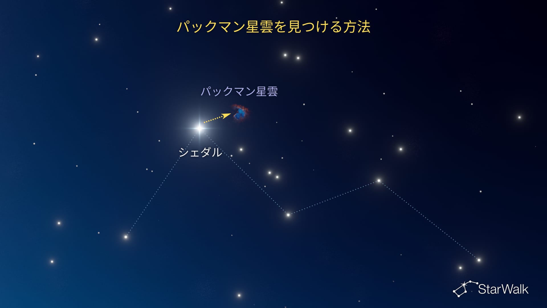 パックマン星雲の見つけ方