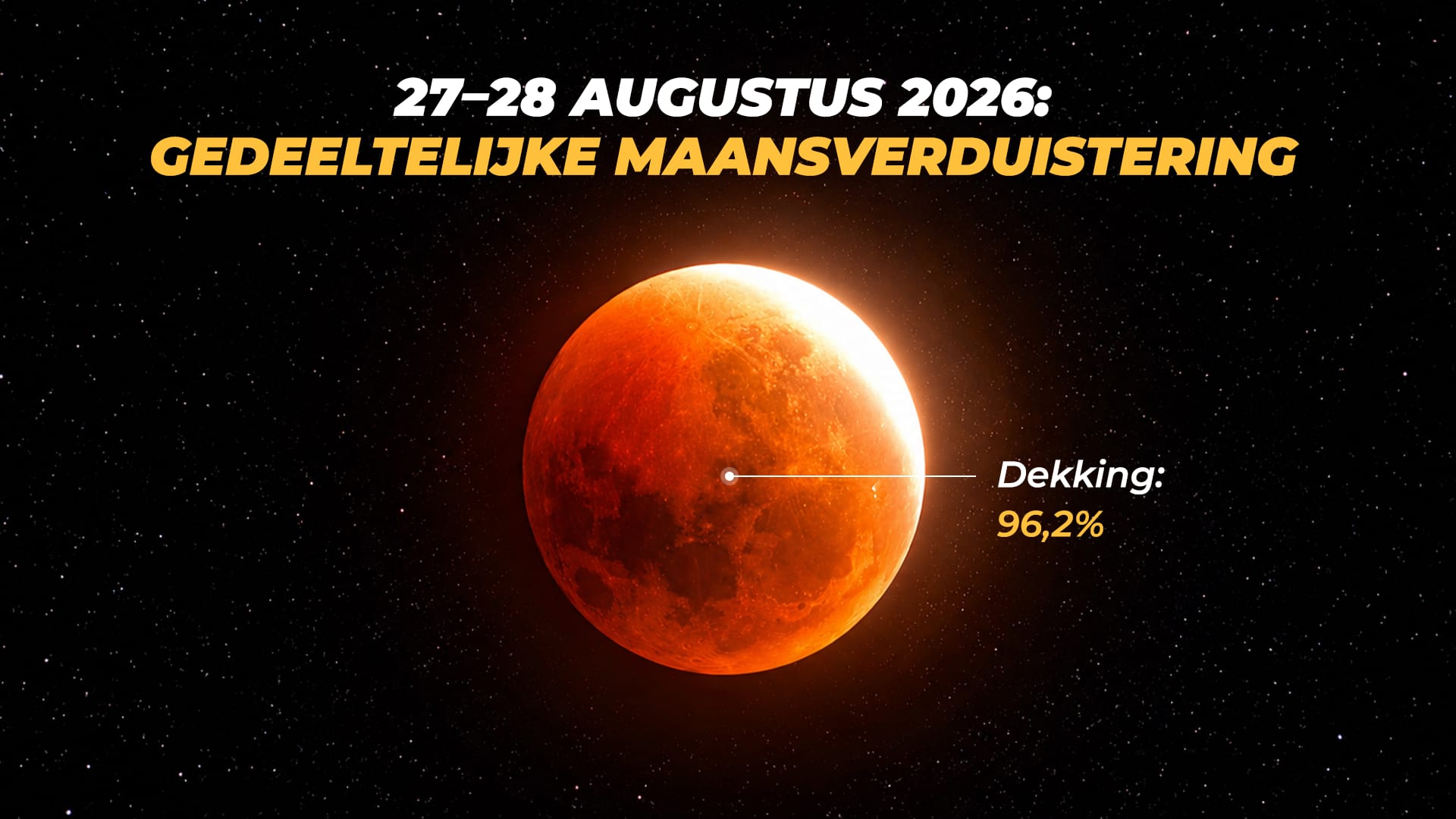 Gedeeltelijke maansverduistering augustus 2026