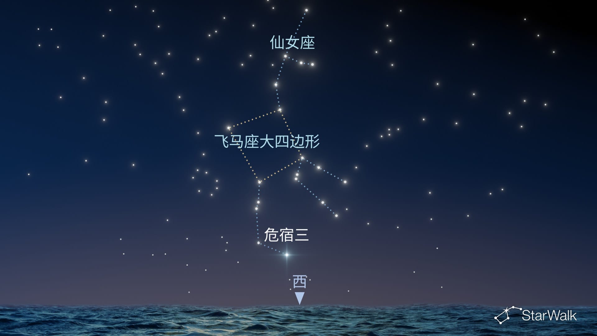 如何在北半球找到飞马座