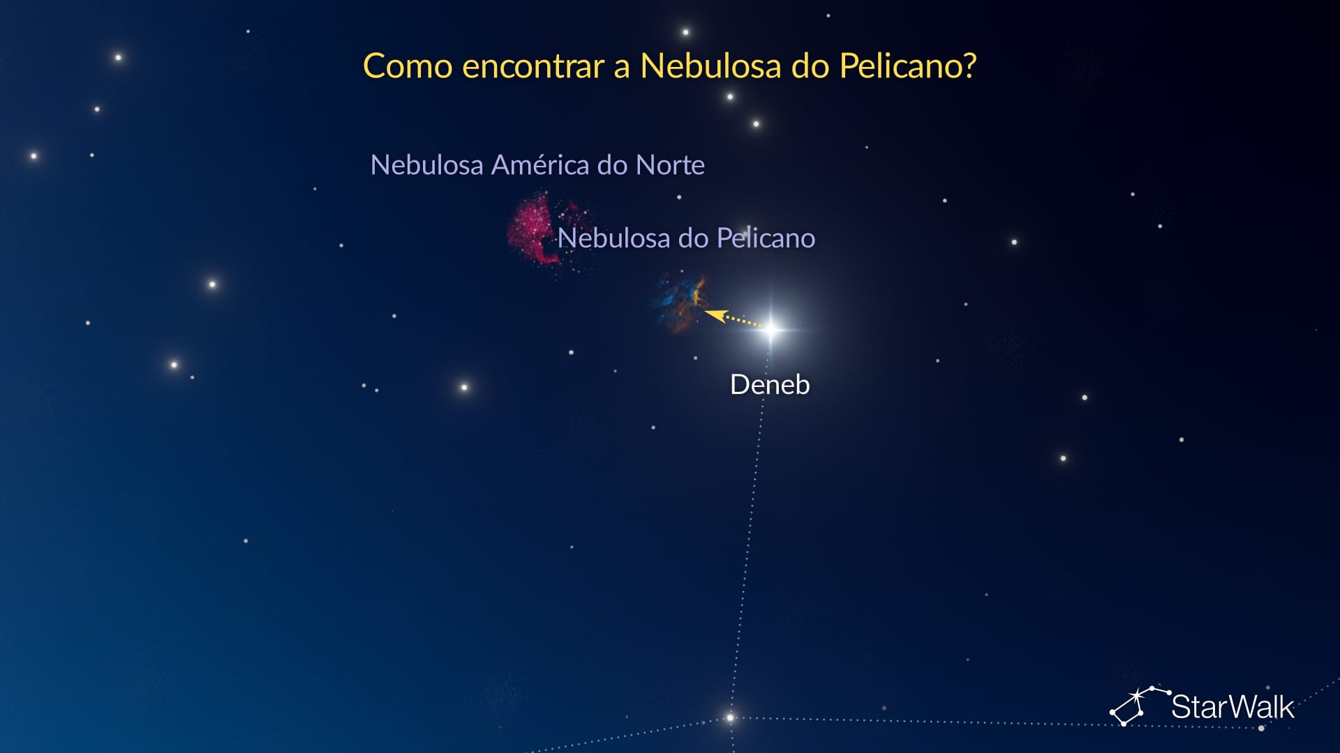 Nebulosa do Pelicano – Como encontrar