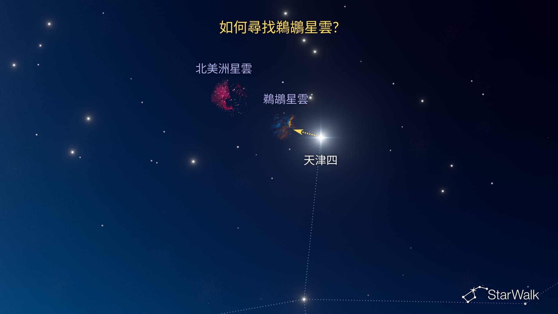 鵜鶘星雲——如何尋找