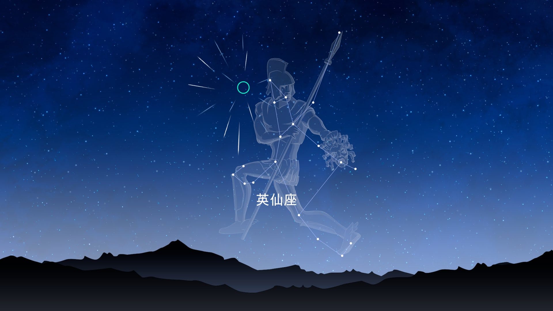 英仙座流星雨的辐射点