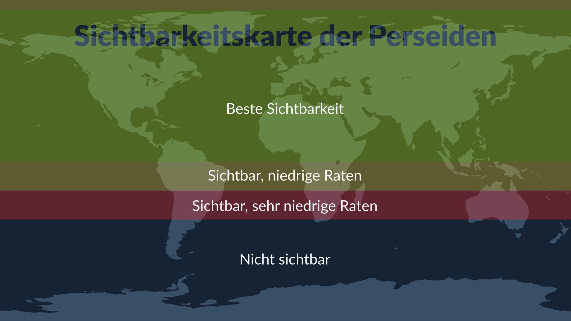 Perseids visibility map
