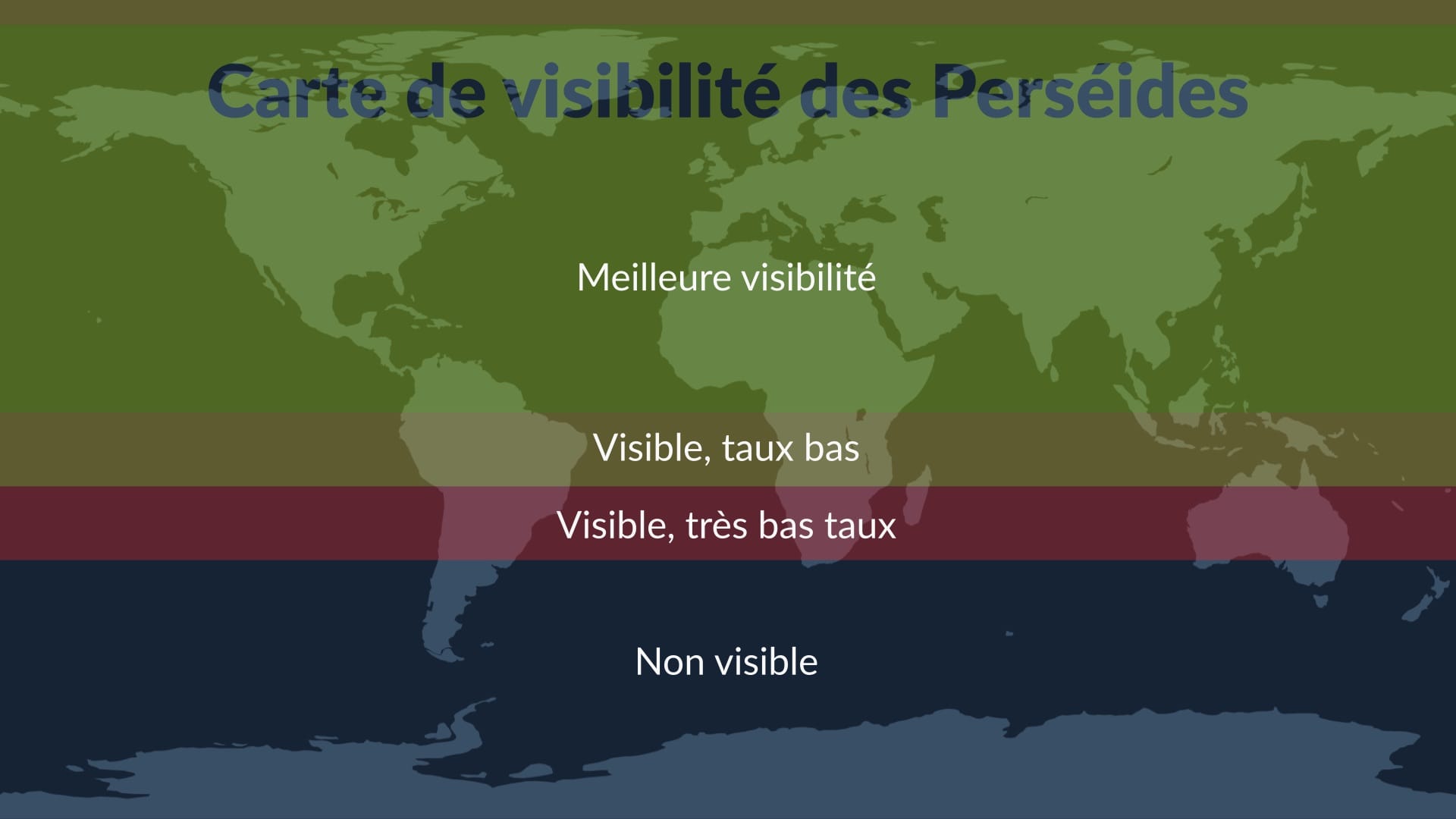 Perseids visibility map