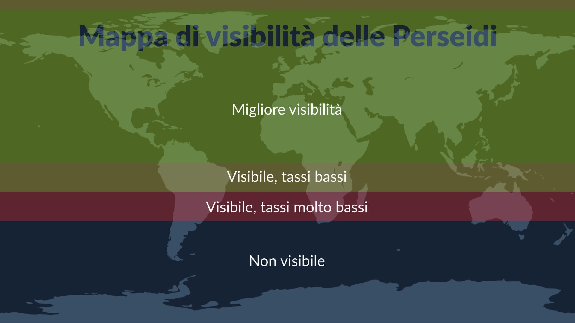 Perseids visibility map