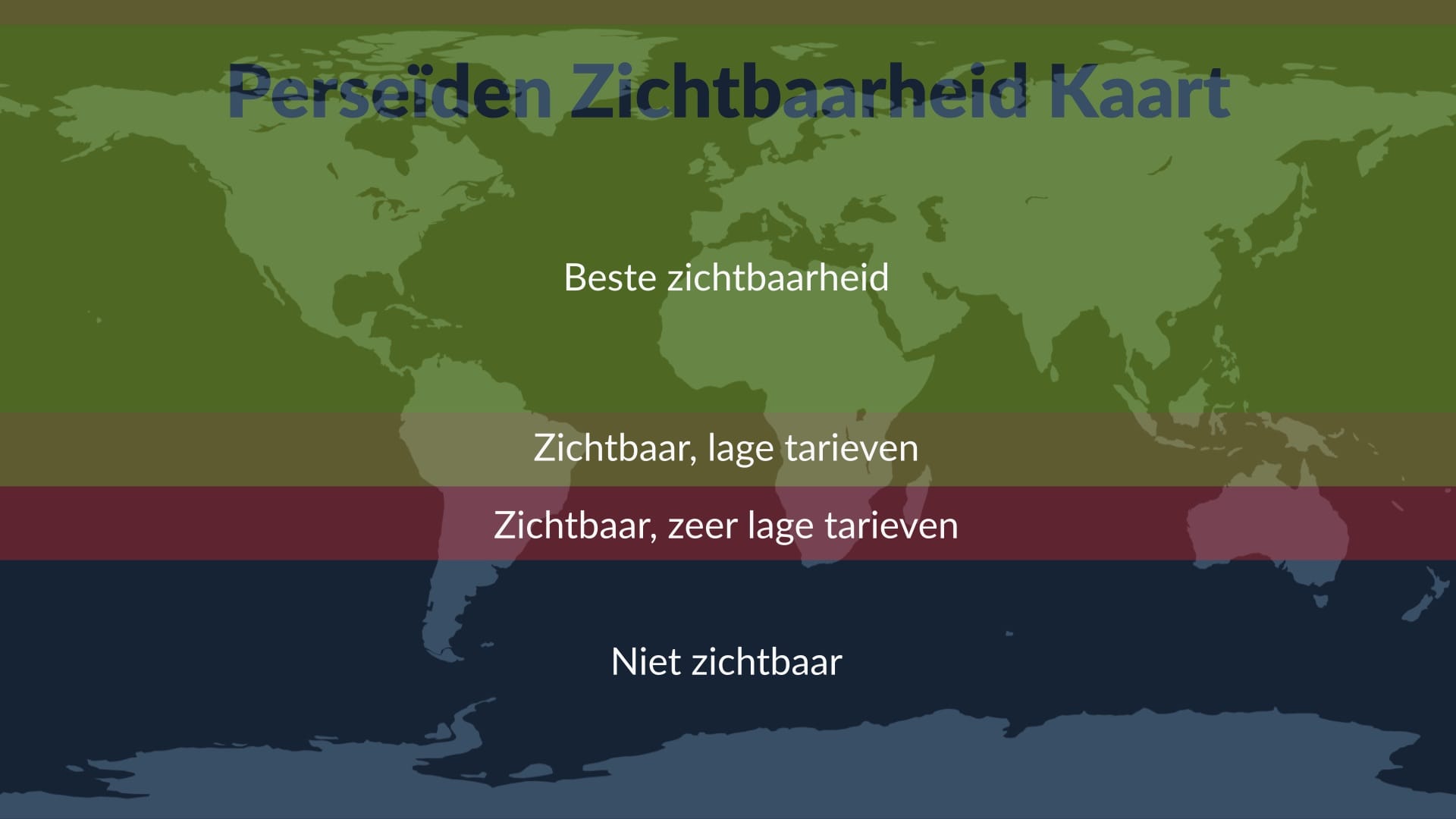 Perseids visibility map