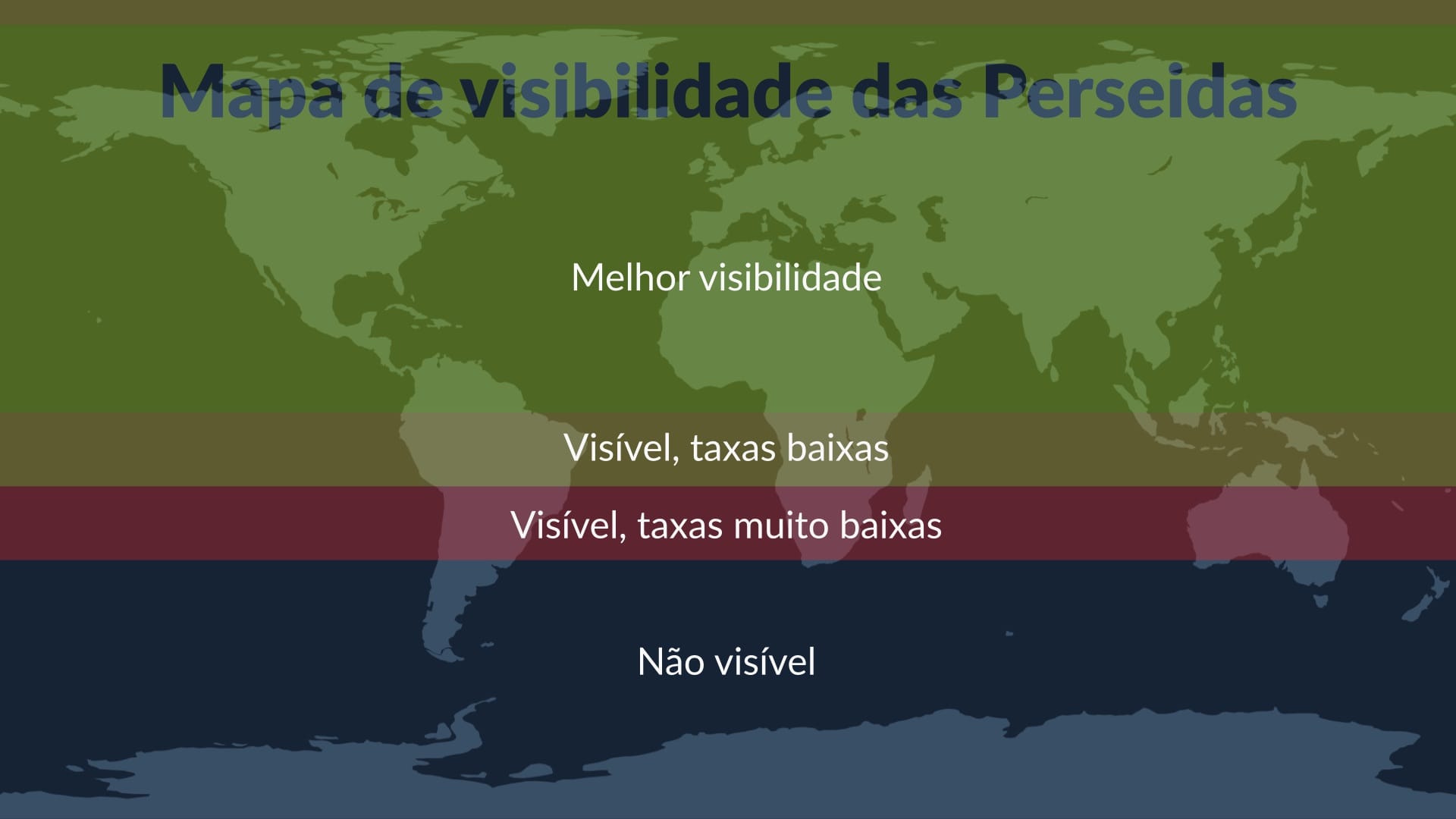 Perseids visibility map