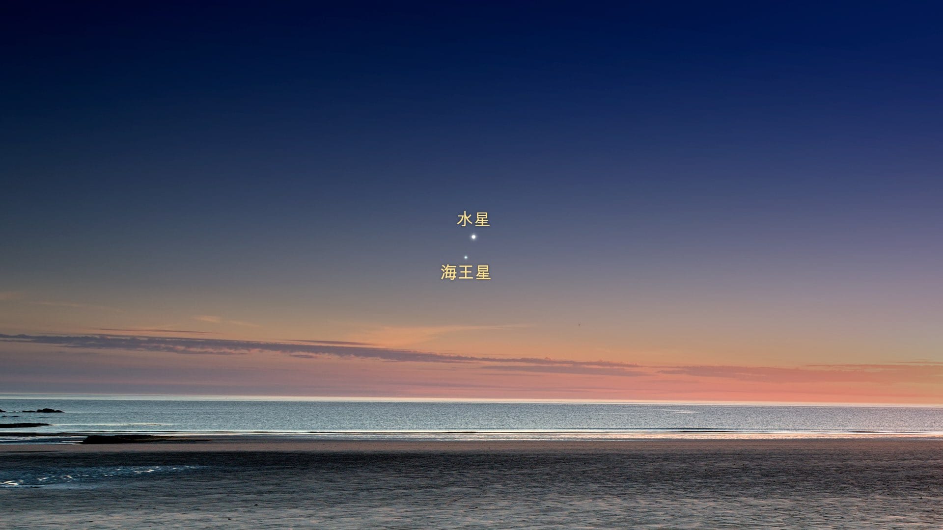 2027年4月行星合相：水星与海王星