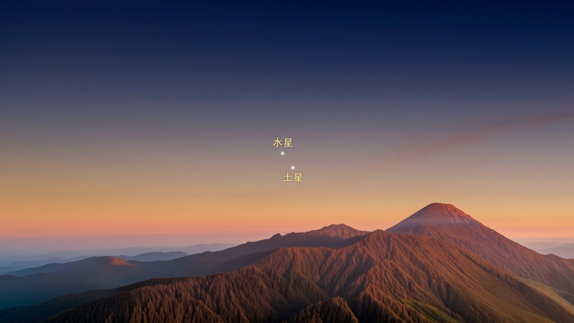 2027年4月行星合相：水星与土星