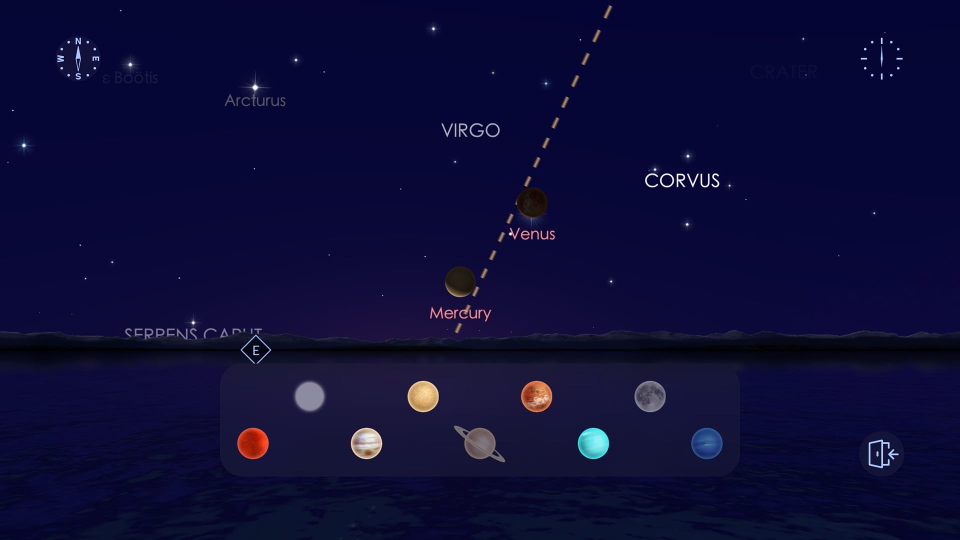 November 2026 Planet Parade in Star Walk 2