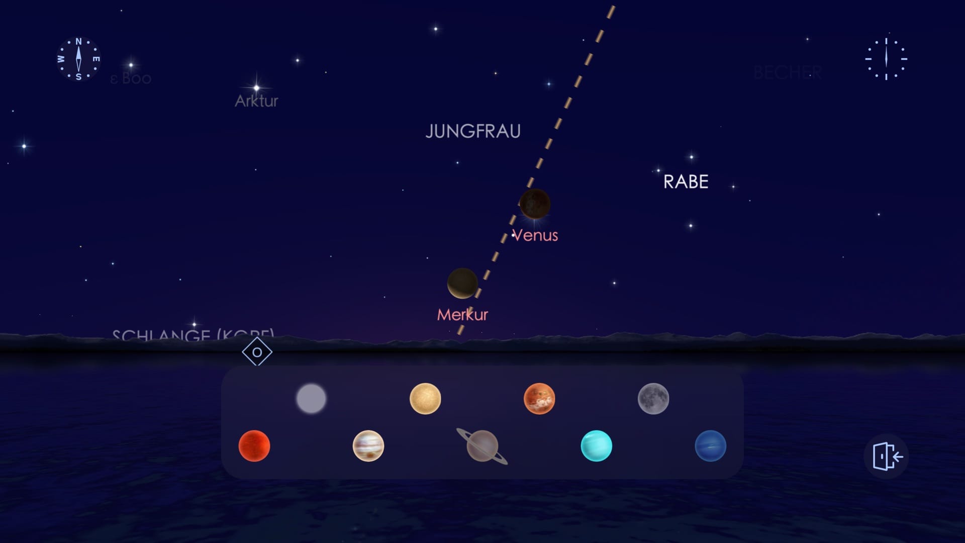 Planetenparade im November 2026 in Star Walk 2