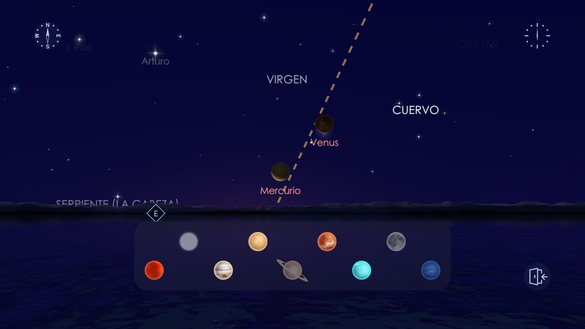 Desfile de planetas de noviembre de 2026 en Star Walk 2
