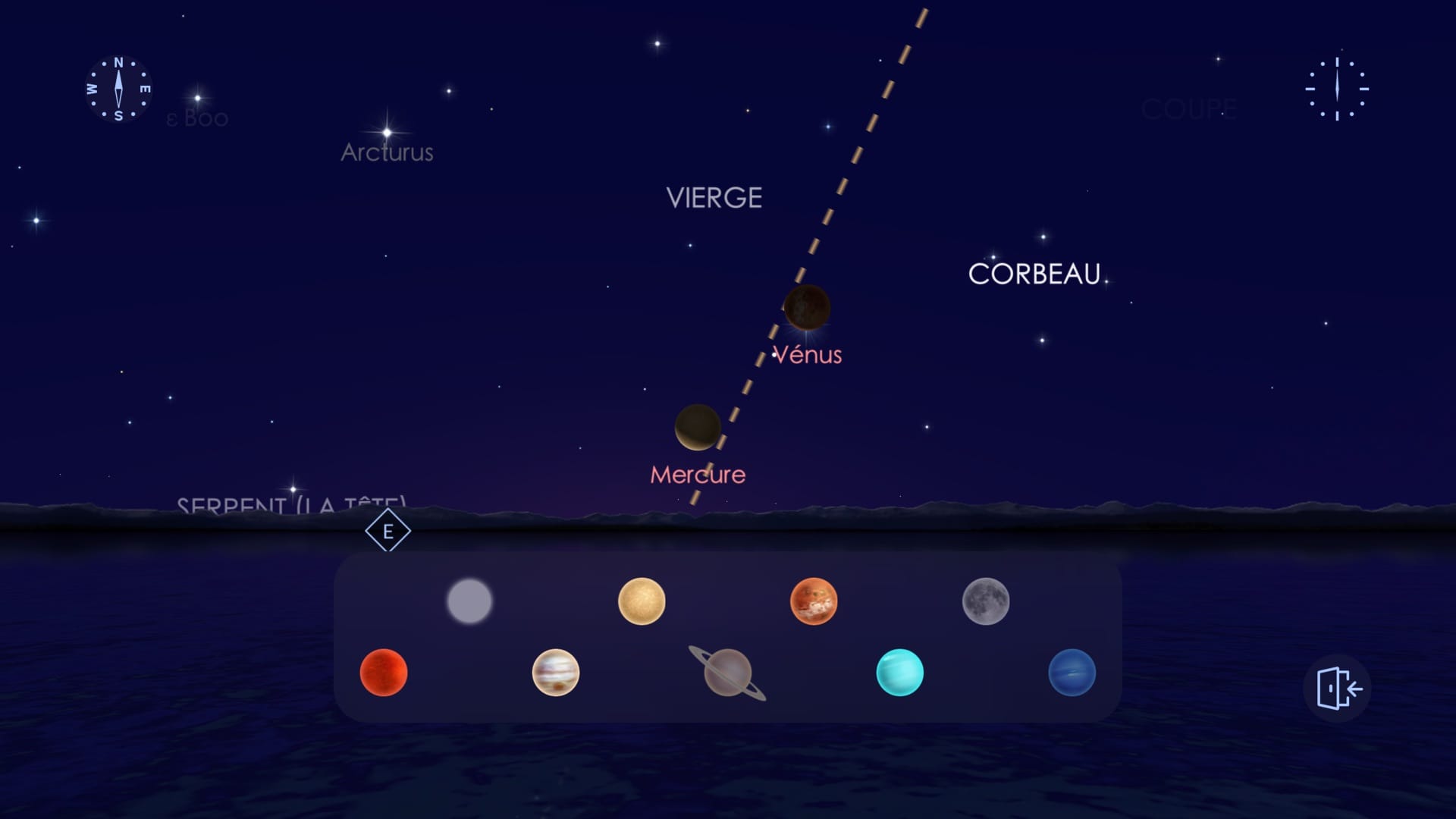 Parade de planètes de novembre 2026 dans Star Walk 2