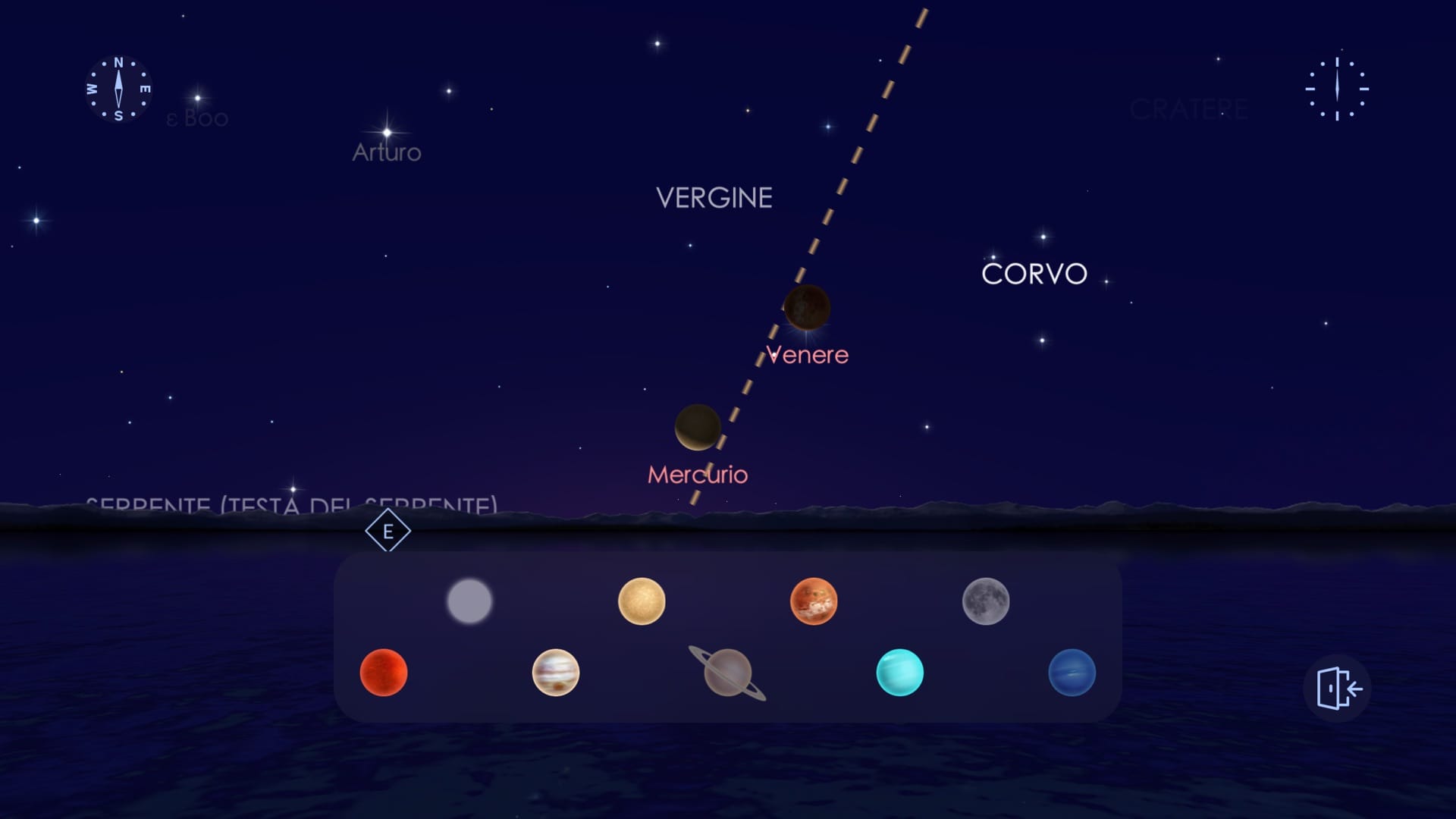 Parata planetaria di novembre 2026 in Star Walk 2