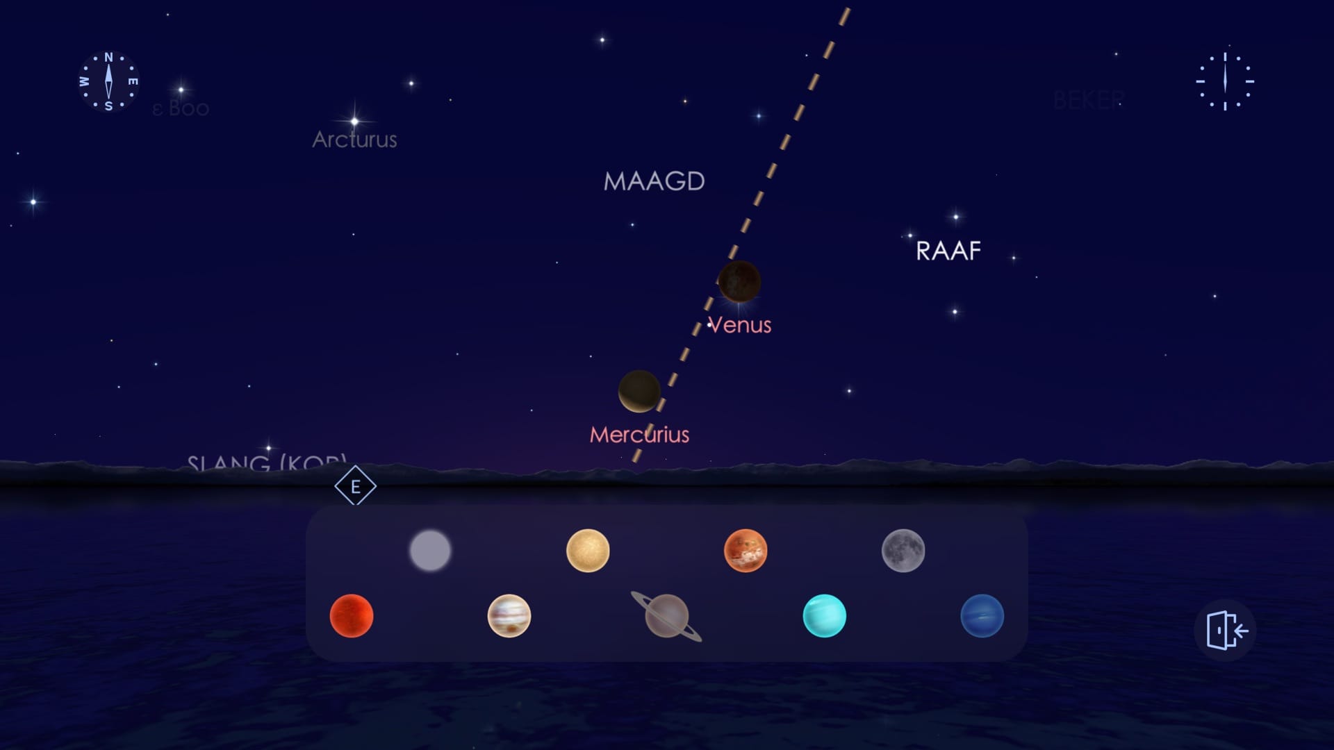 Planetenparade in november 2026 in Star Walk 2