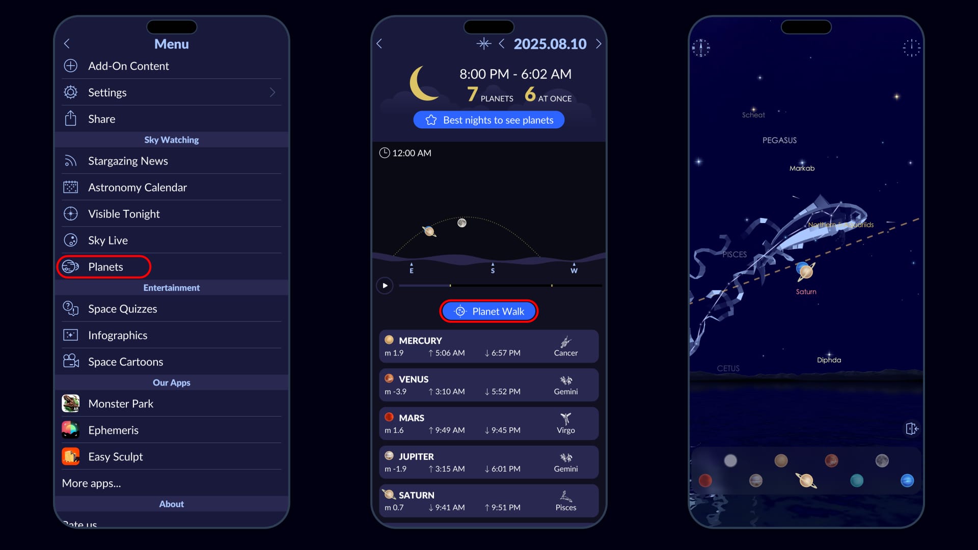 Planet Walk in Star Walk 2